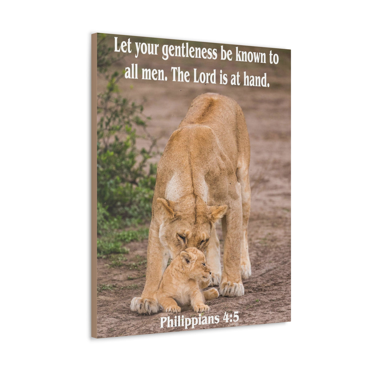 Scripture Canvas The Lord is at Hand Philippians 4:5 Christian Wall Art Bible Verse Print Ready to Hang-Express Your Love Gifts