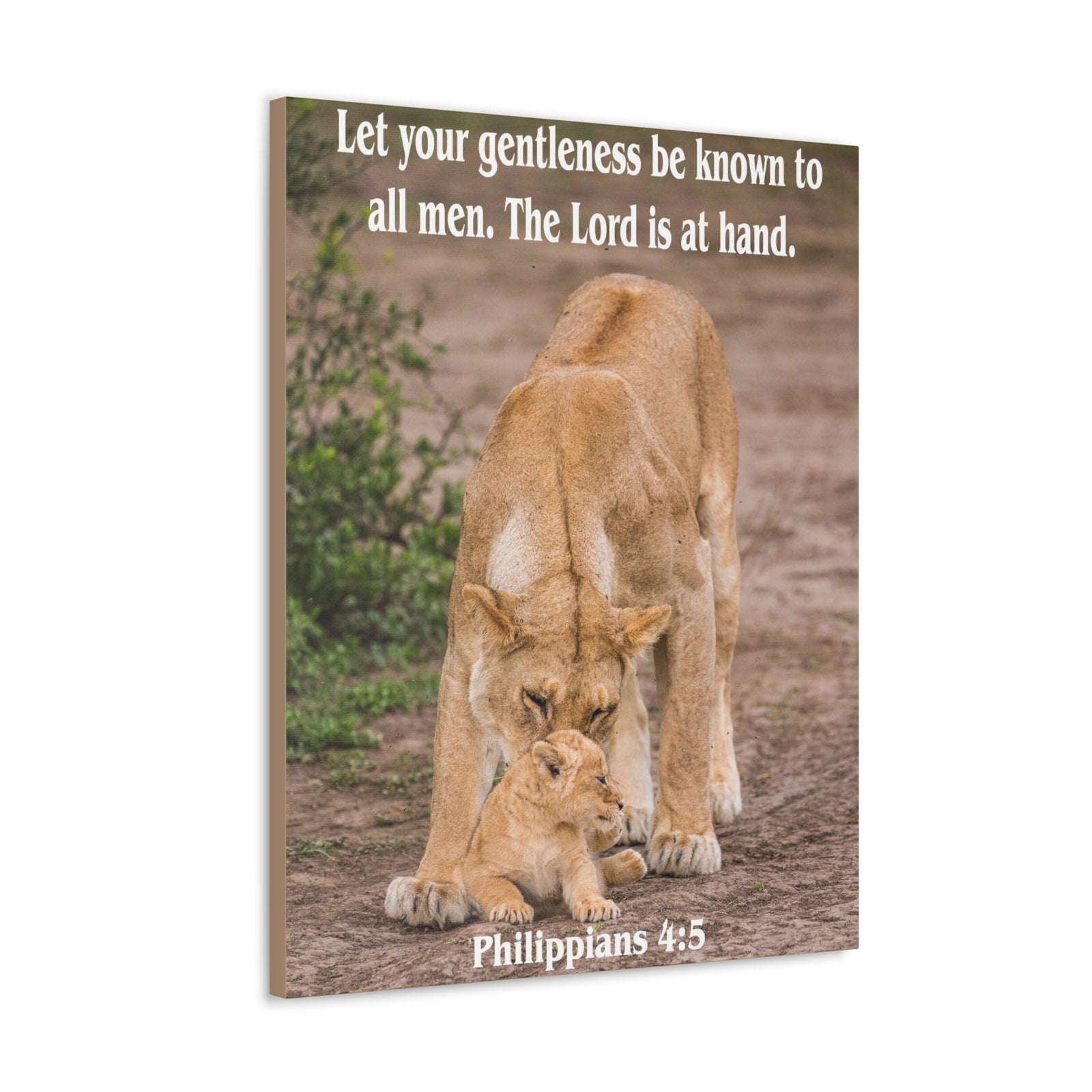 Scripture Canvas The Lord is at Hand Philippians 4:5 Christian Wall Art Bible Verse Print Ready to Hang-Express Your Love Gifts