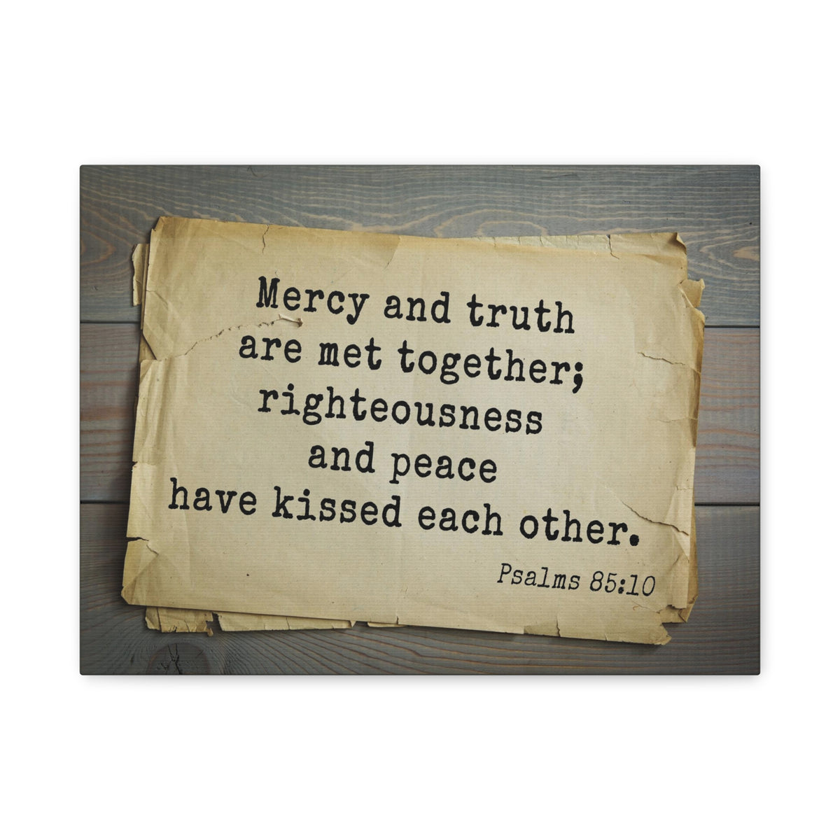 Scripture Walls Mercy And Truth Psalms 85:10 Bible Verse Canvas Christian Wall Art Bible Verse Print Ready To Hang-Express Your Love Gifts