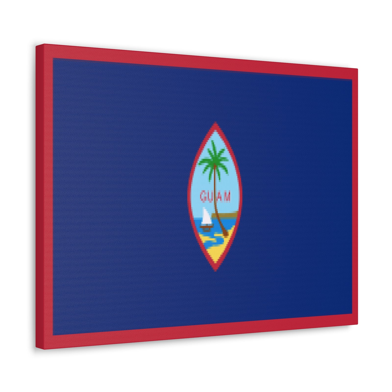 Guam Country Flag Canvas Vibrant Wall Art Unframed Home Decor-Express Your Love Gifts