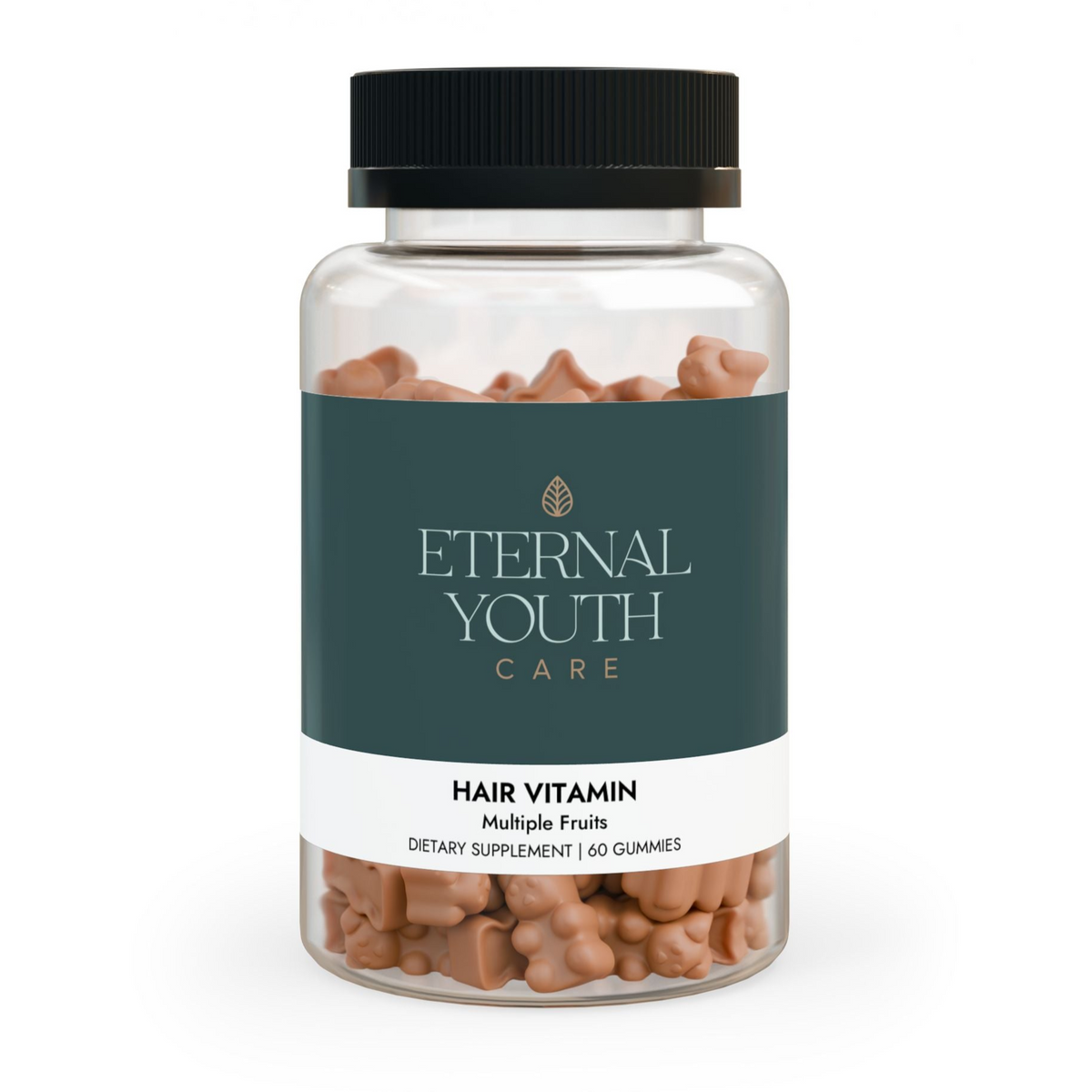 Eternal Youth Hair Vitamin Gummies – Healthy Hair Growth &amp; Strength Multi-Fruit Flavor Non-GMO, Corn-Free (60 Gummies)-Express Your Love Gifts
