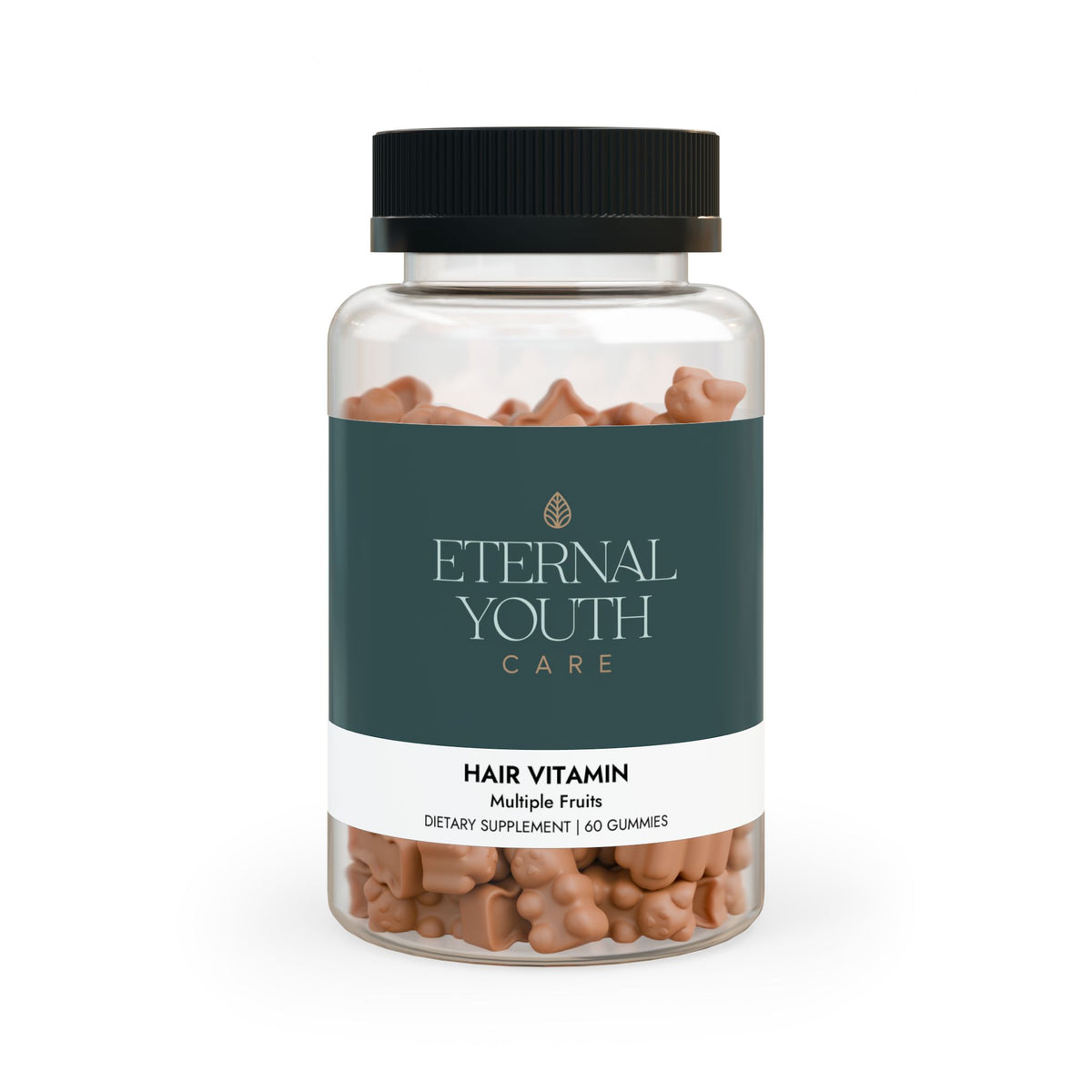 Eternal Youth Hair Vitamin Gummies – Healthy Hair Growth & Strength Multi-Fruit Flavor Non-GMO, Corn-Free (60 Gummies)-Express Your Love Gifts