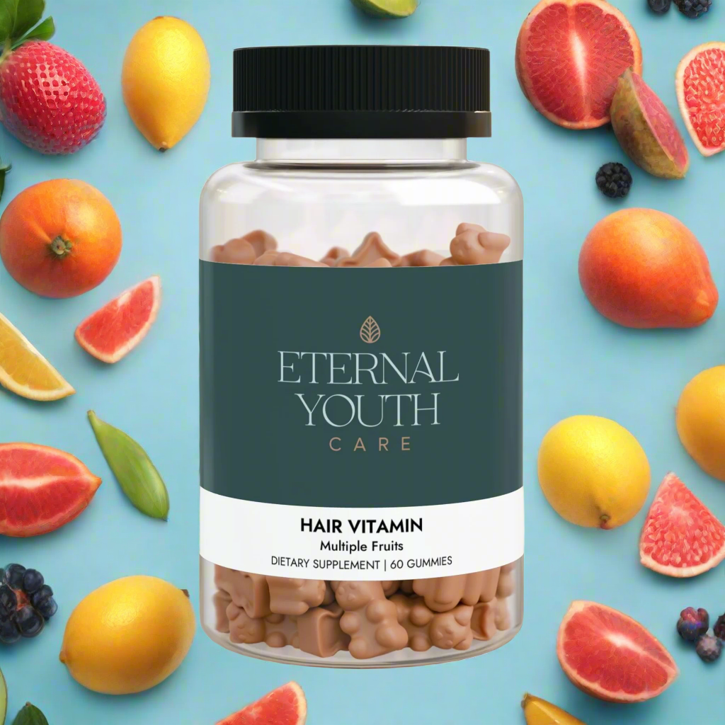 Eternal Youth Hair Vitamin Gummies – Healthy Hair Growth & Strength Multi-Fruit Flavor Non-GMO, Corn-Free (60 Gummies)-Express Your Love Gifts