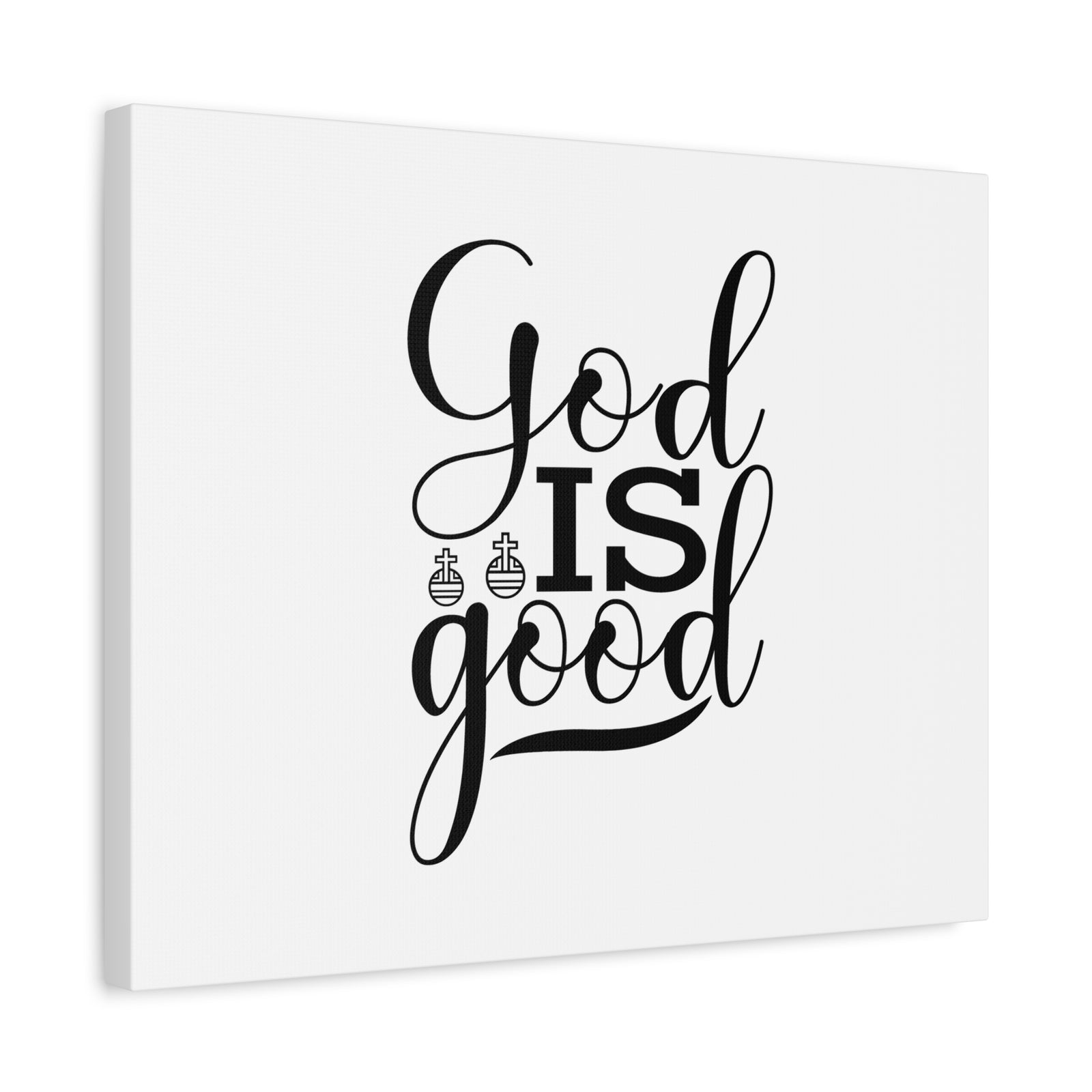Scripture Canvas God Is Good Psalm 107:1 Christian Wall Art Bible Verse Print Ready to Hang-Express Your Love Gifts