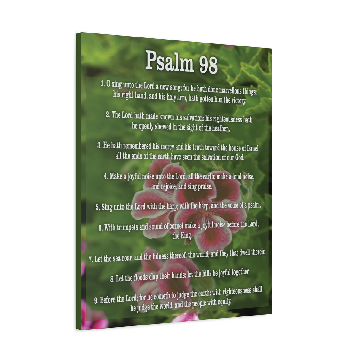 Scripture Walls Joyful Noise Of Salvation Psalm 98:4 Christian Wall Art Print Ready to Hang-Express Your Love Gifts