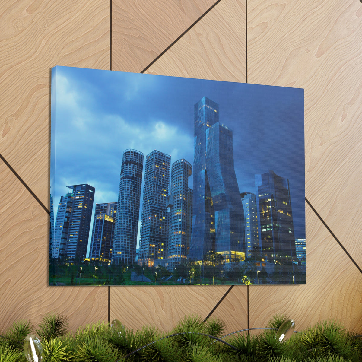 Mexico City Night Skyline Canvas Artwork High-Quality Breathtaking Stunning Cityscape for Home Decor Ready to Hang-Express Your Love Gifts