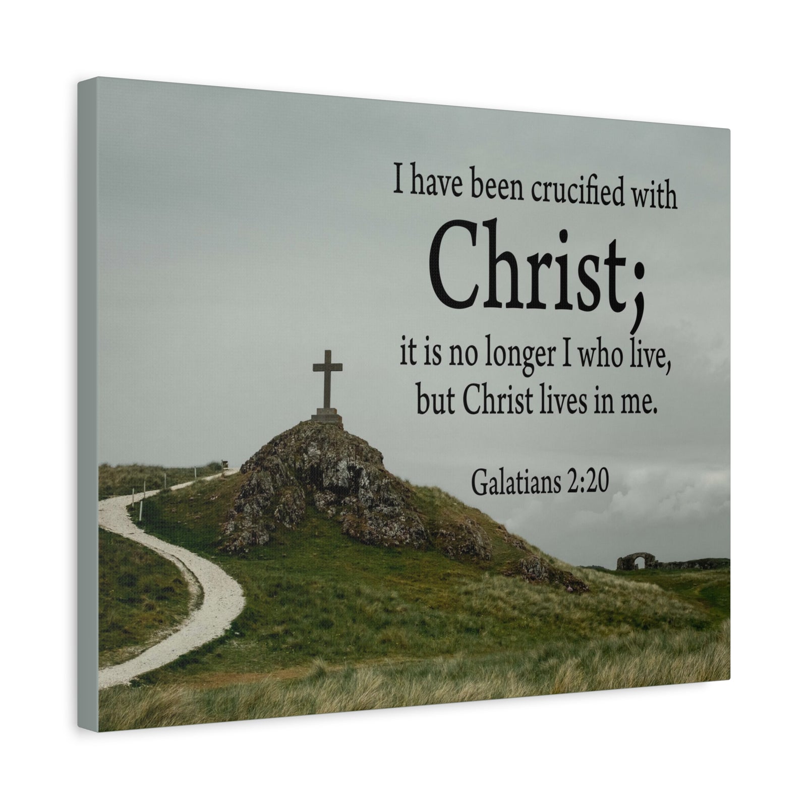 Scripture Walls Canvas No Longer I But Christ Galatians 2:20 Wall Art Christian Home Decor-Express Your Love Gifts