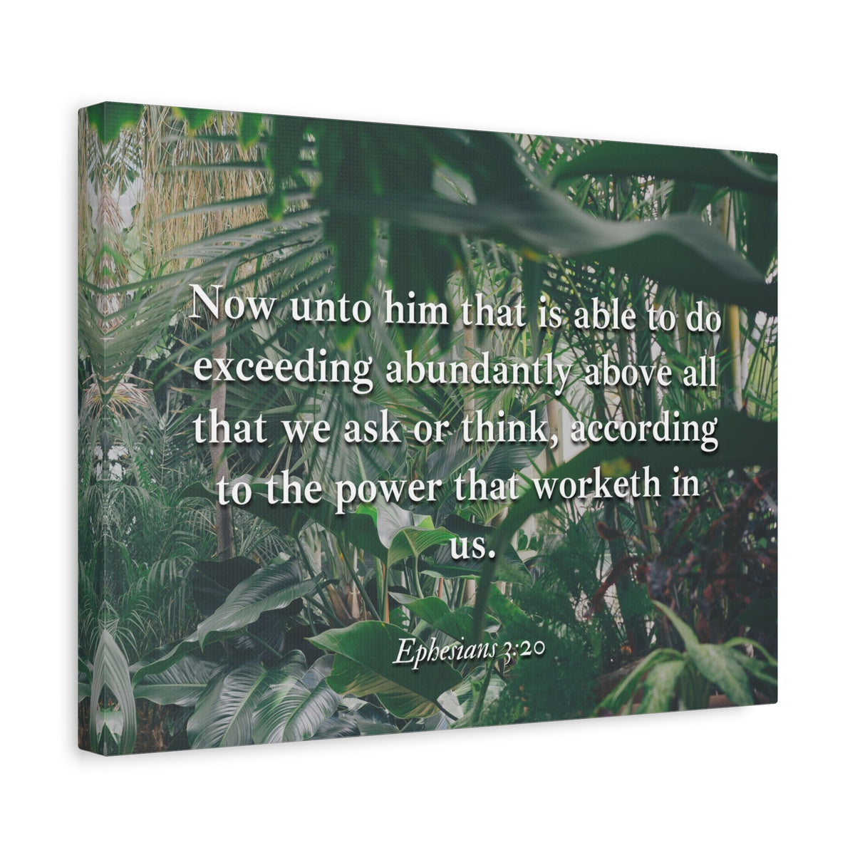 Scripture Canvas Above All Ephesians 3:20 Christian Wall Art Bible Verse Print Ready to Hang-Express Your Love Gifts