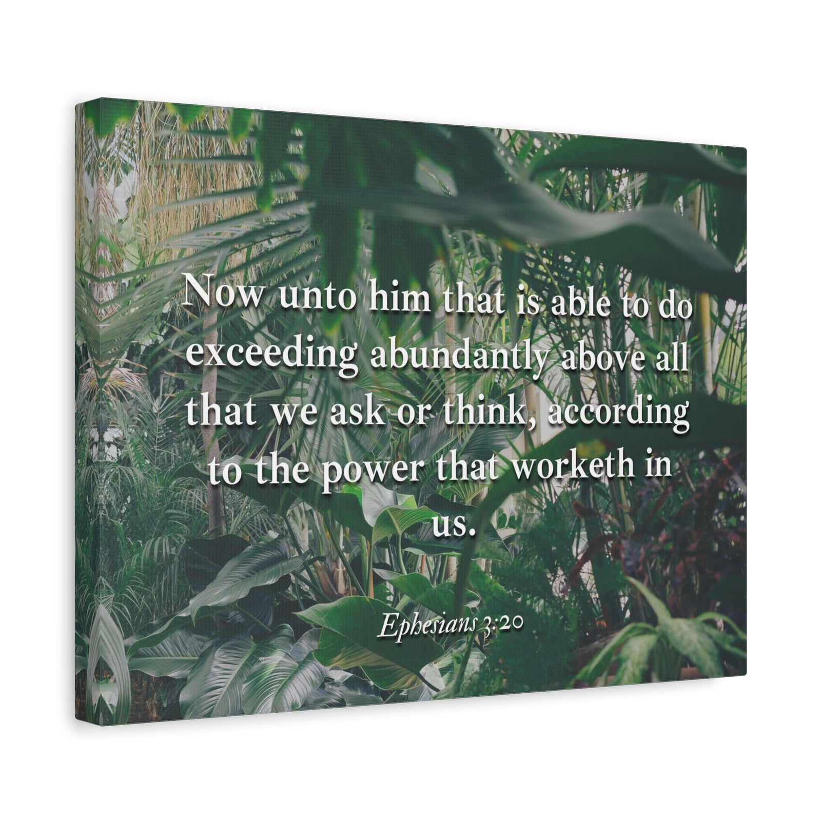 Scripture Canvas Above All Ephesians 3:20 Christian Wall Art Bible Verse Print Ready to Hang-Express Your Love Gifts