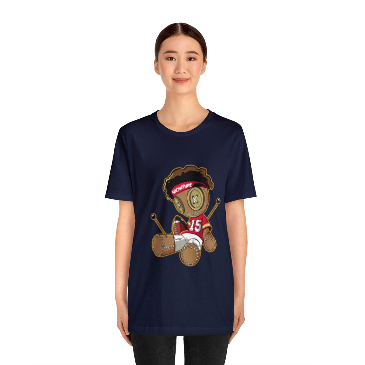 I Hate Mahomes QB Voodoo Doll T-Shirt Kansas City Loses Comfy Cotton Unisex-Express Your Love Gifts