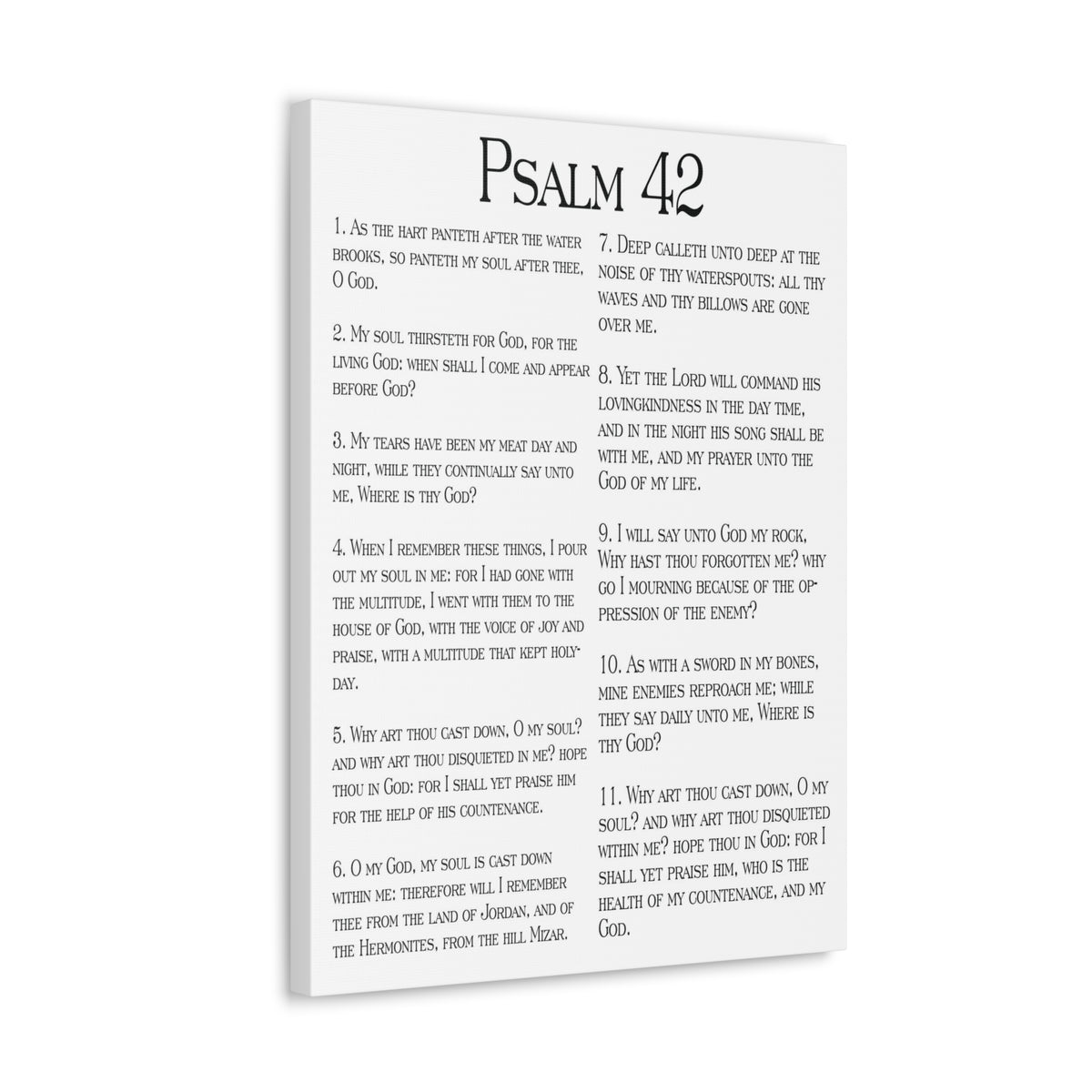 Scripture Walls Satisfy My Thirsty Soul Psalm 42:6 Christian Wall Art Print Ready to Hang-Express Your Love Gifts