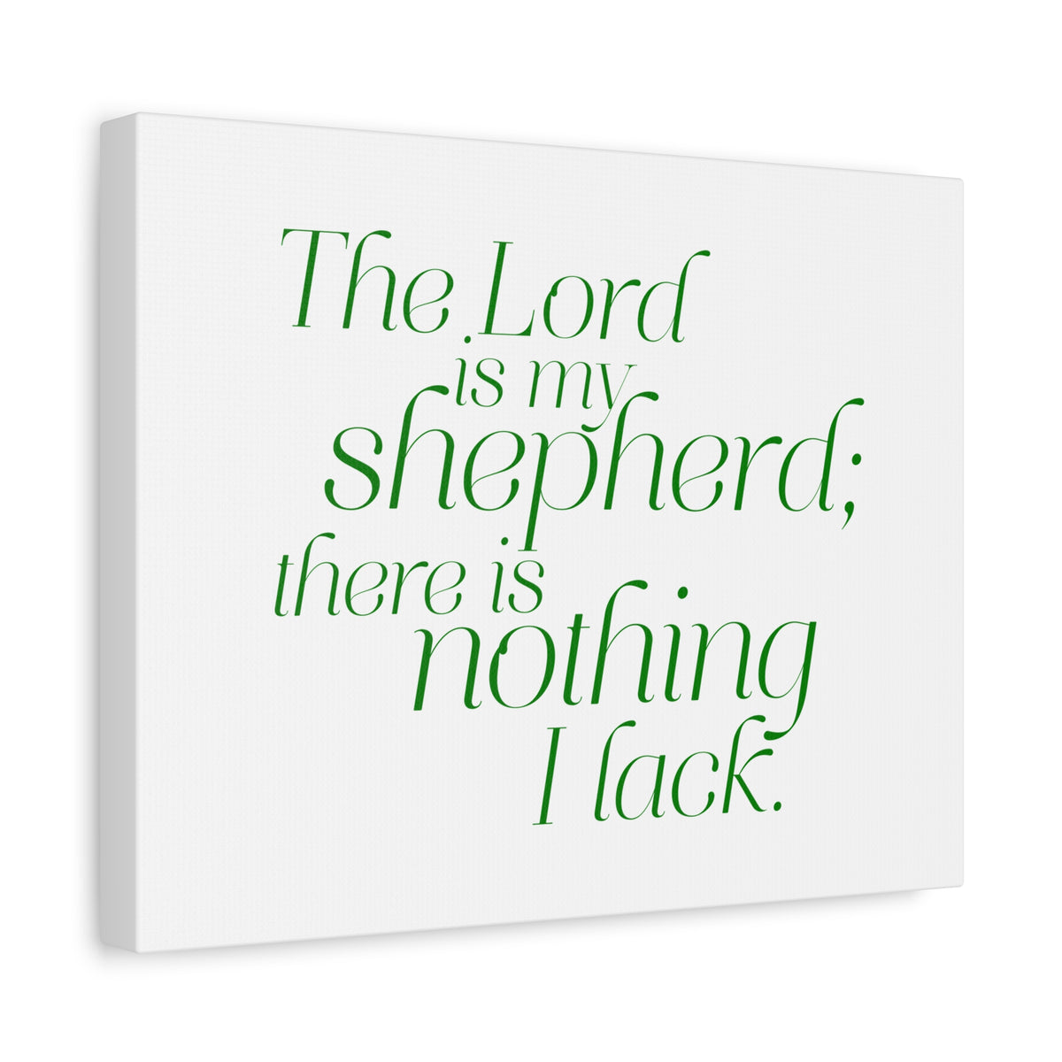 Scripture Walls My Shepherd Green Psalm 23:1 Bible Verse Canvas Christian Wall Art Ready to Hang-Express Your Love Gifts