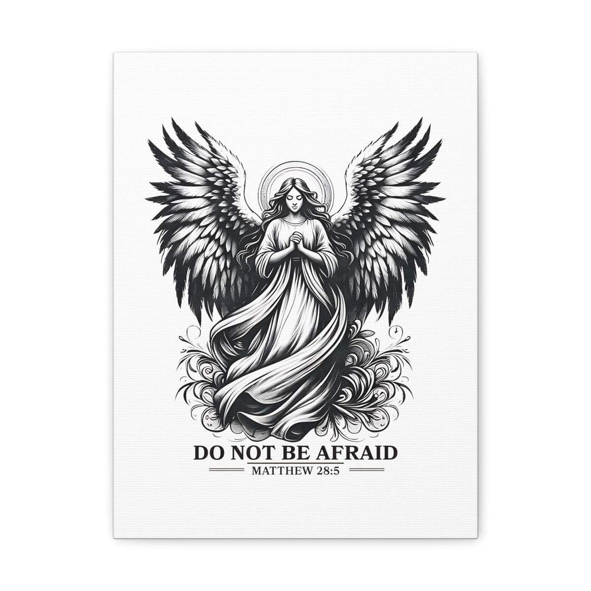 Scripture Walls Matthew 28:5 Do Not Be Afraid Bible Verse Canvas Christian Wall Art Ready to Hang Unframed-Express Your Love Gifts
