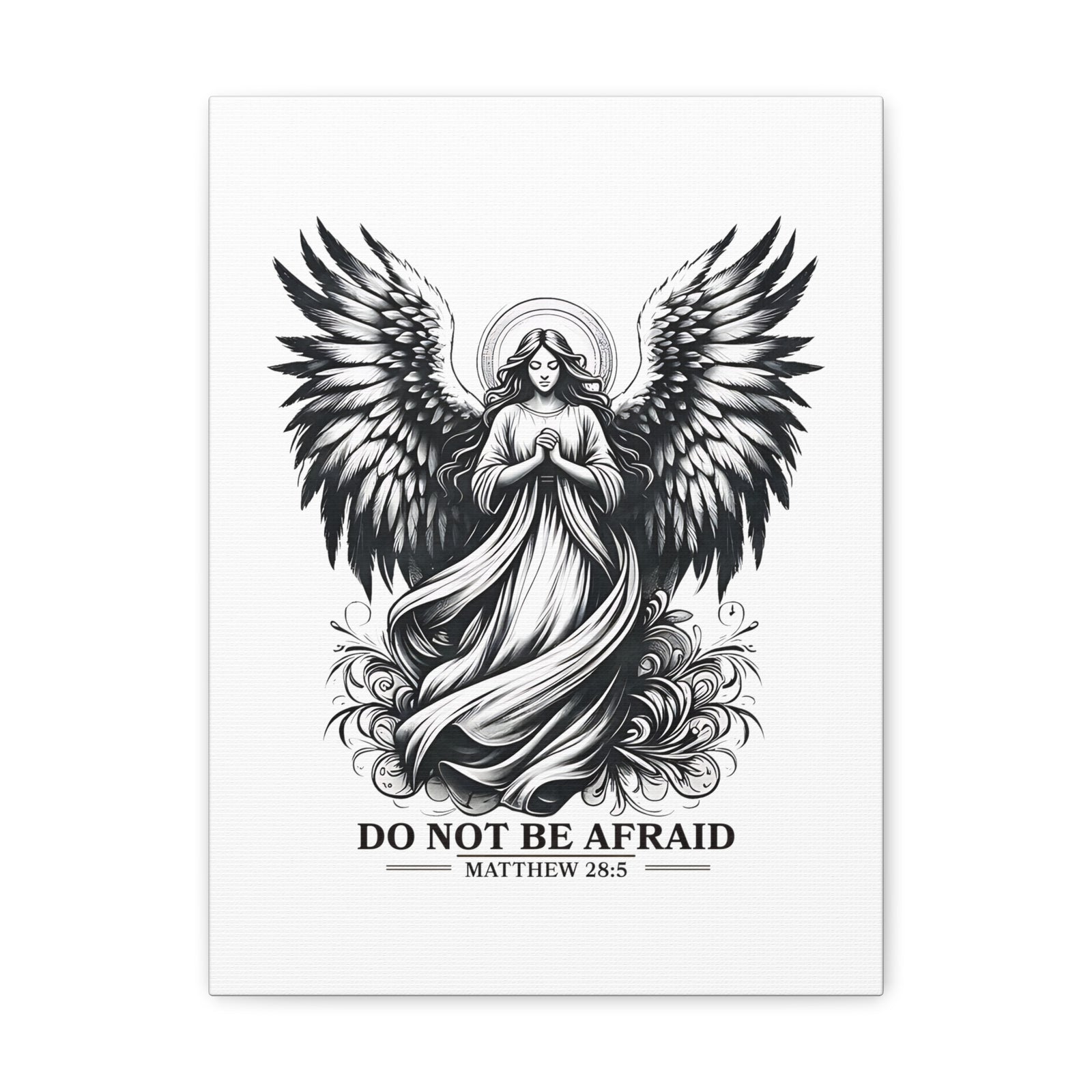 Scripture Walls Matthew 28:5 Do Not Be Afraid Bible Verse Canvas Christian Wall Art Ready to Hang Unframed-Express Your Love Gifts