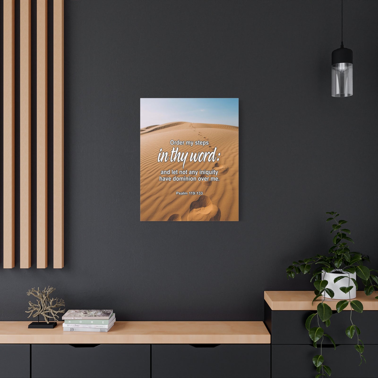 Scripture Walls Psalm 119:133 In Thy Word Bible Verse Canvas Christian Wall Art Ready to Hang Unframed-Express Your Love Gifts
