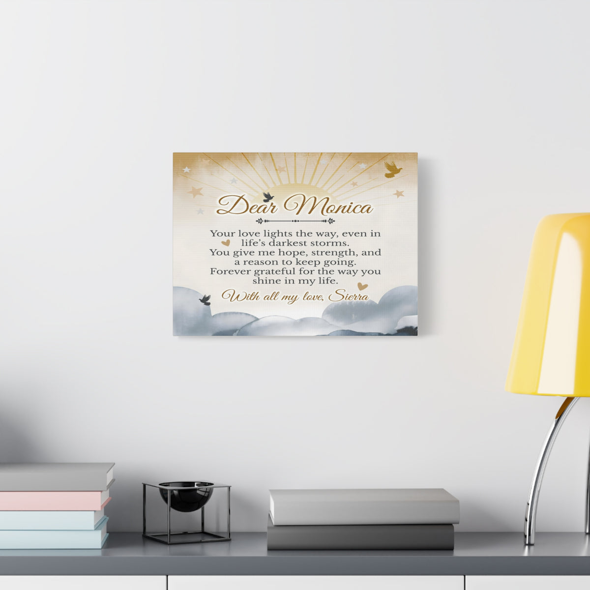 Personalized My Guiding Light Custom Canvas Wall Art-Express Your Love Gifts