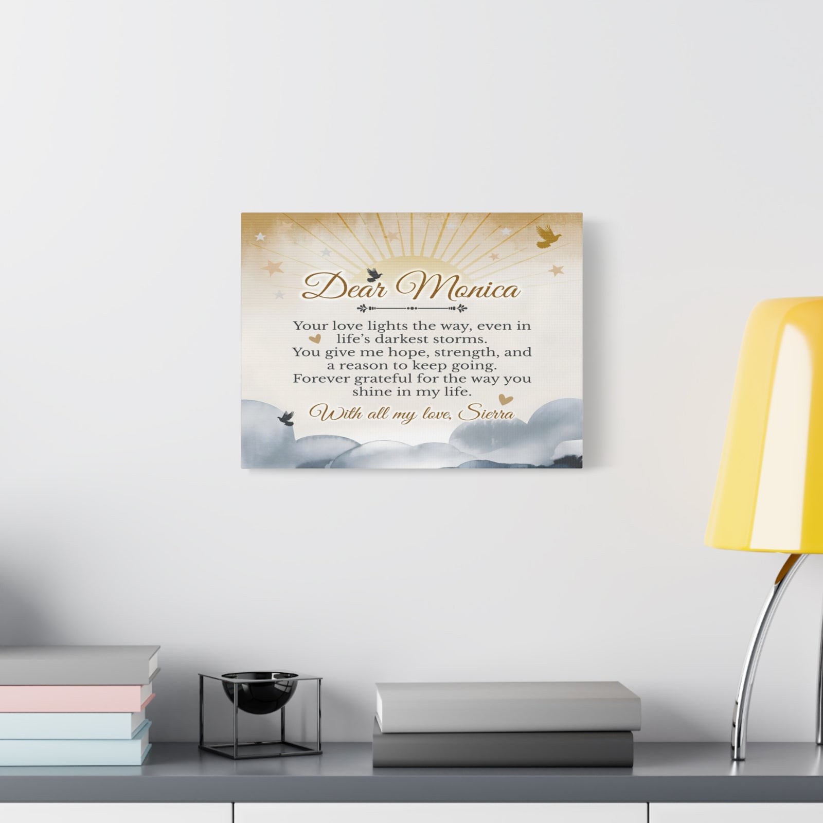 Personalized My Guiding Light Custom Canvas Wall Art-Express Your Love Gifts