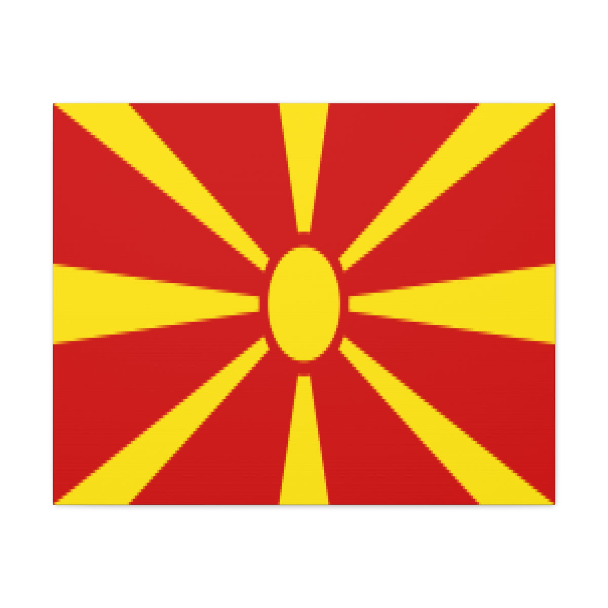 North Macedonia Country Flag Canvas Vibrant Wall Art Unframed Home Decor-Express Your Love Gifts