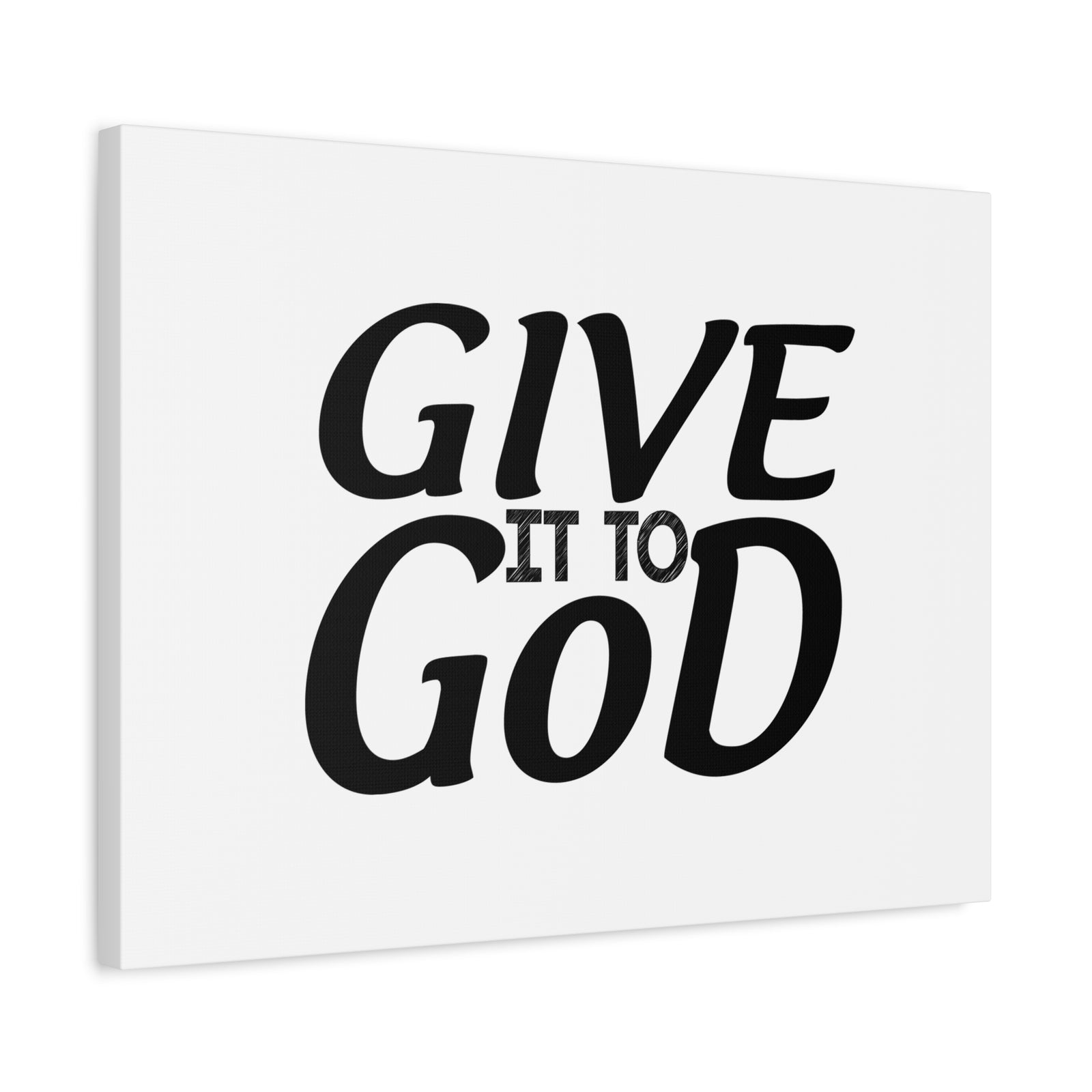 Scripture Canvas Give To God Psalm 55:22 Christian Wall Art Bible Verse Print Ready to Hang-Express Your Love Gifts