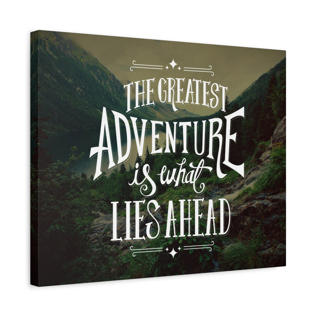 Inspirational Quote Canvas Greatest Adventure Wall Art Motivational Motto Inspiring Prints Artwork Decor Ready to Hang-Express Your Love Gifts
