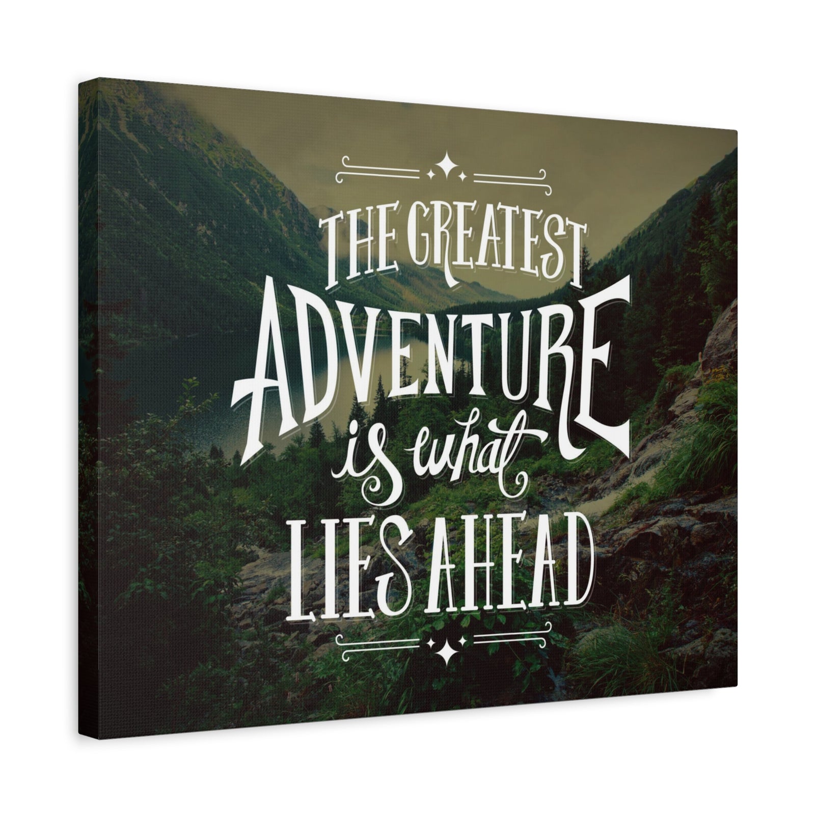Inspirational Quote Canvas Greatest Adventure Wall Art Motivational Motto Inspiring Prints Artwork Decor Ready to Hang-Express Your Love Gifts