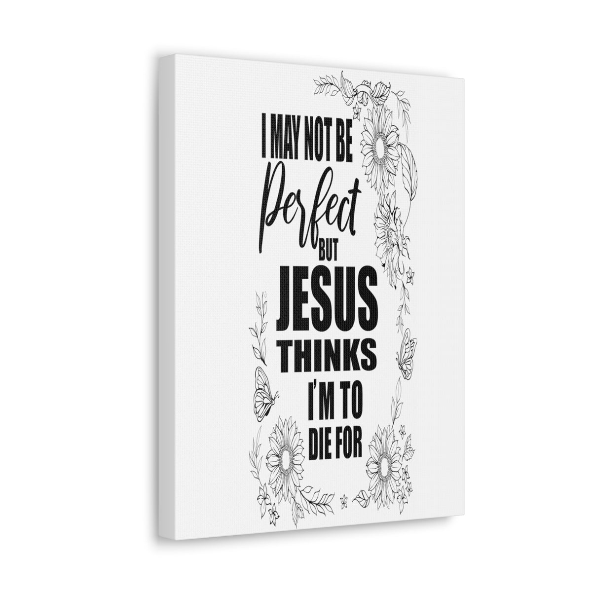 Scripture Walls Jesus Thinks Bible Verse Canvas Christian Wall Art Ready to Hang Unframed-Express Your Love Gifts