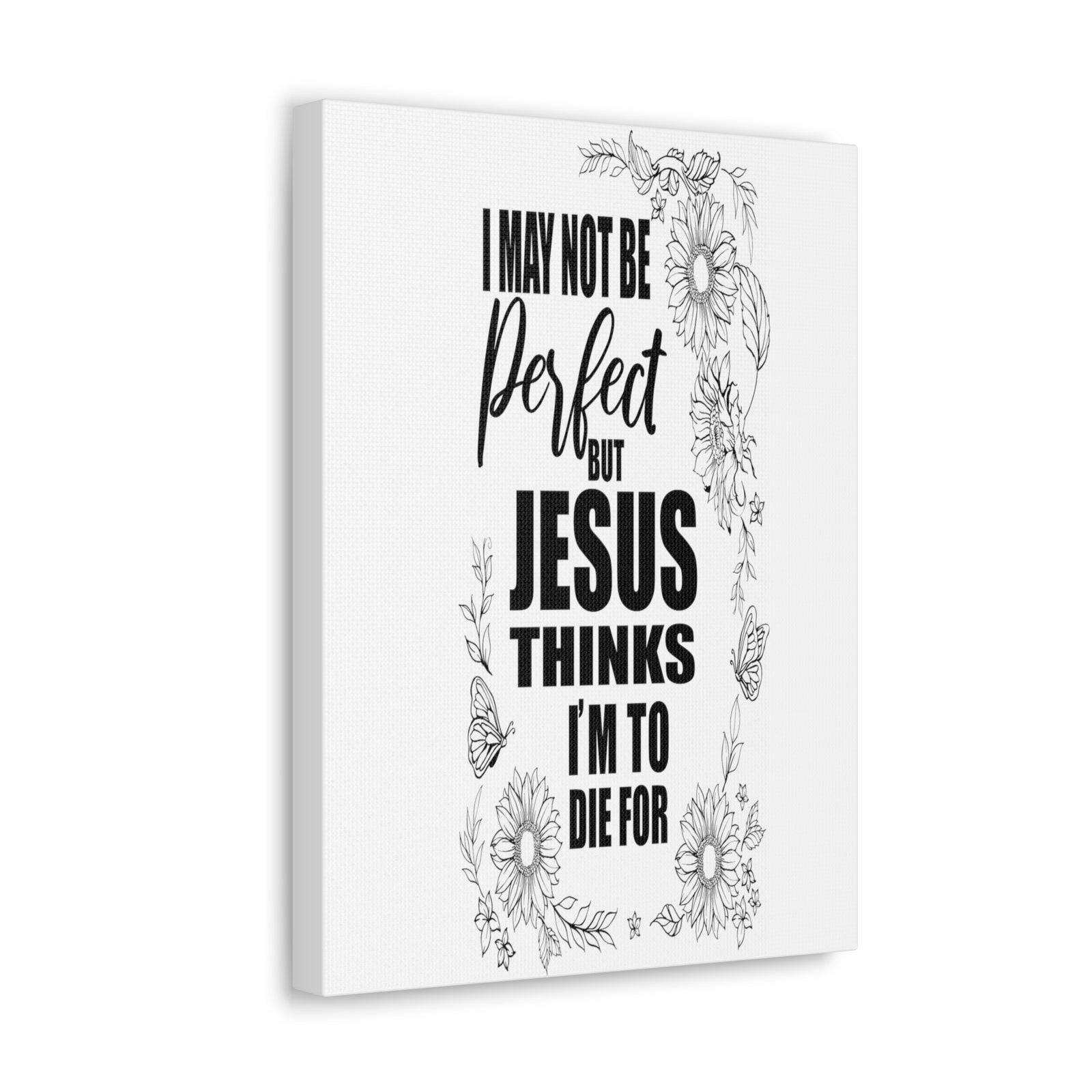 Scripture Walls Jesus Thinks Bible Verse Canvas Christian Wall Art Ready to Hang Unframed-Express Your Love Gifts