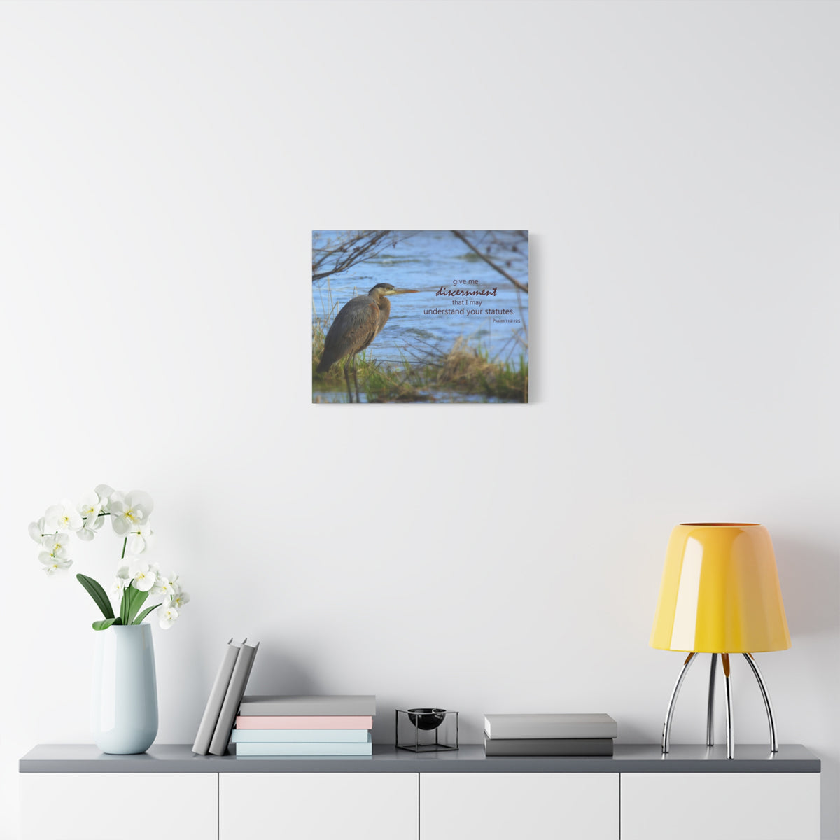 Scripture Canvas Understand Your Statutes Psalm 119:125 Christian Wall Art Bible Verse Print Ready to Hang-Express Your Love Gifts