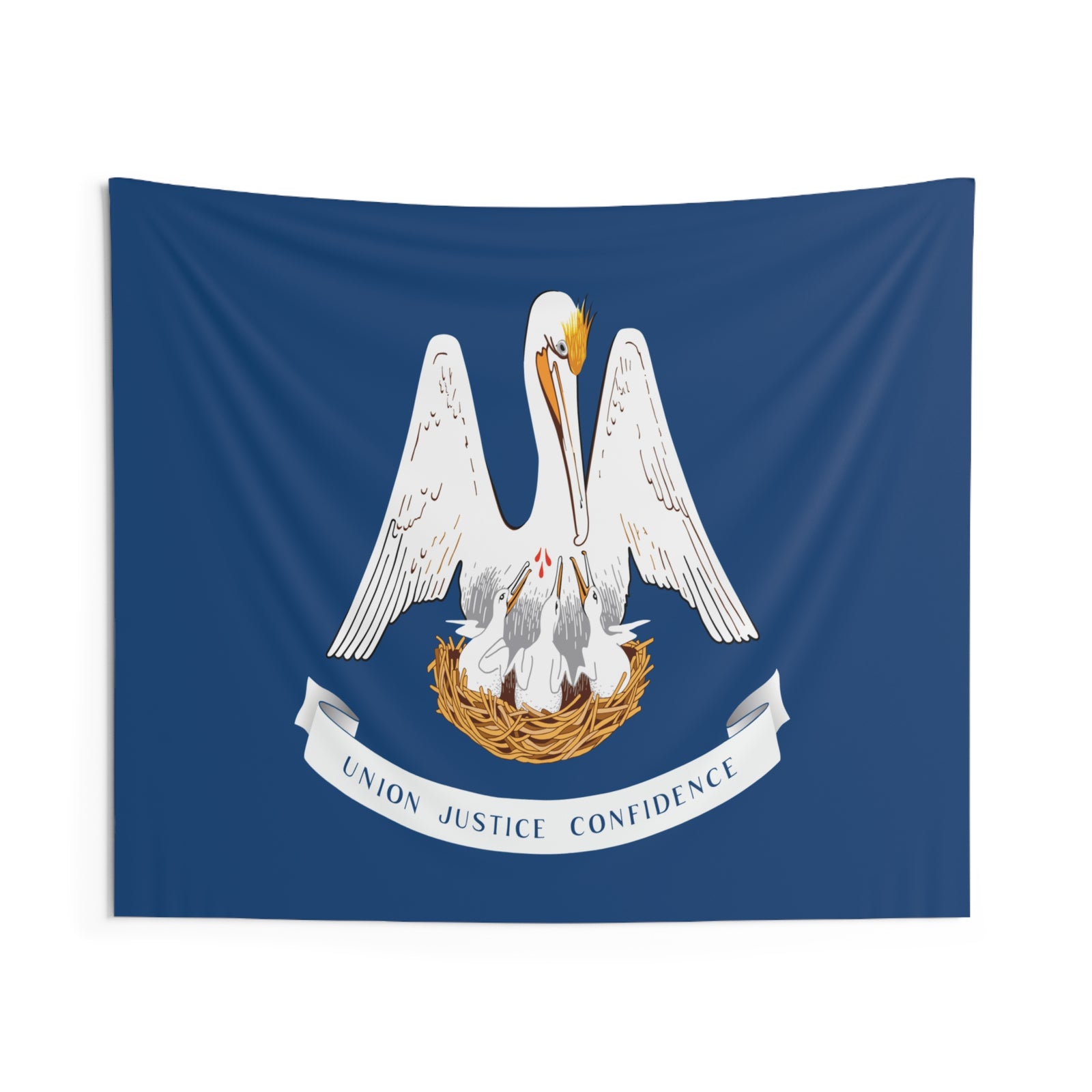 Louisiana State Flag Wall Hanging Tapestry-Express Your Love Gifts
