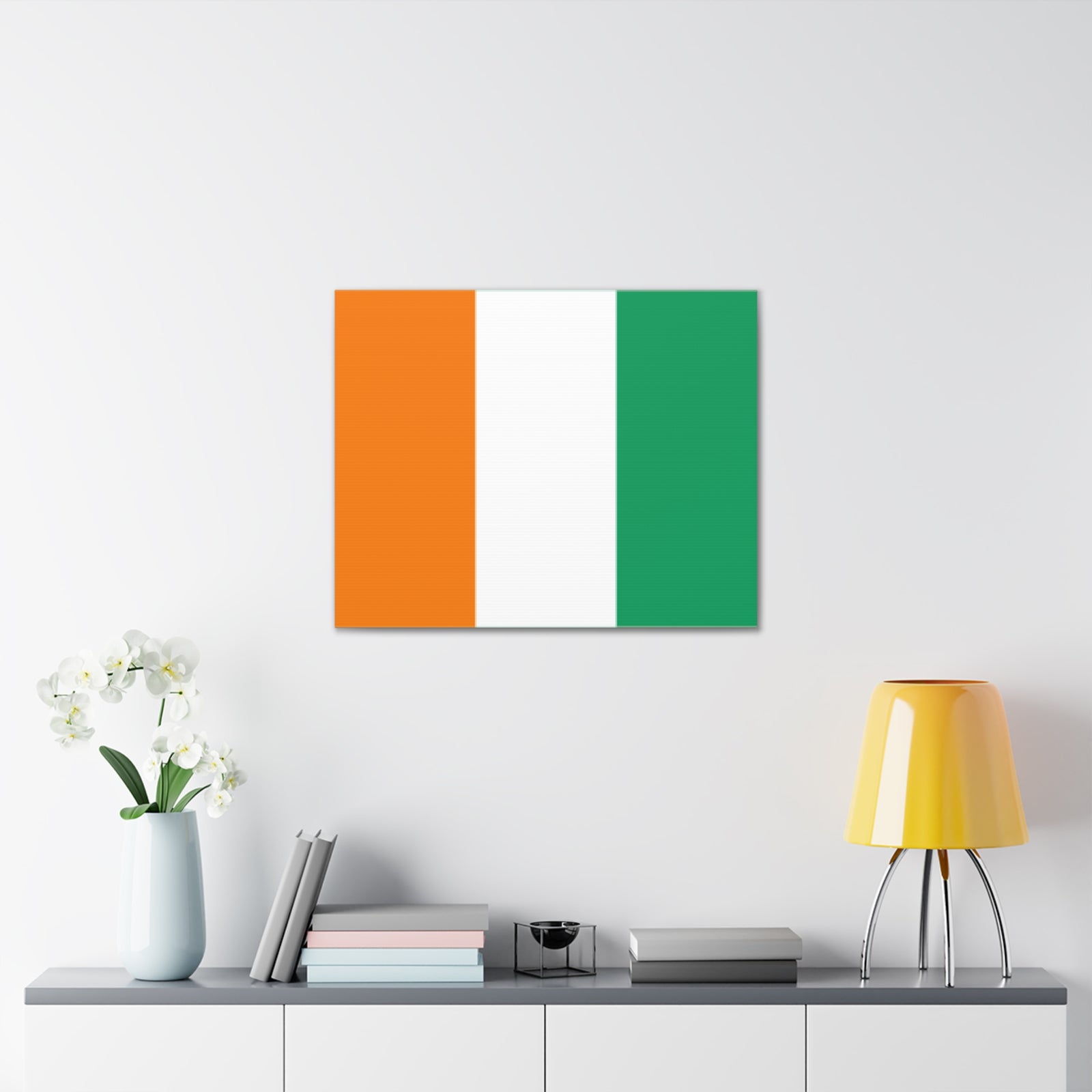 Côte dIvoire Country Flag Canvas Vibrant Wall Art Unframed Home Decor-Express Your Love Gifts