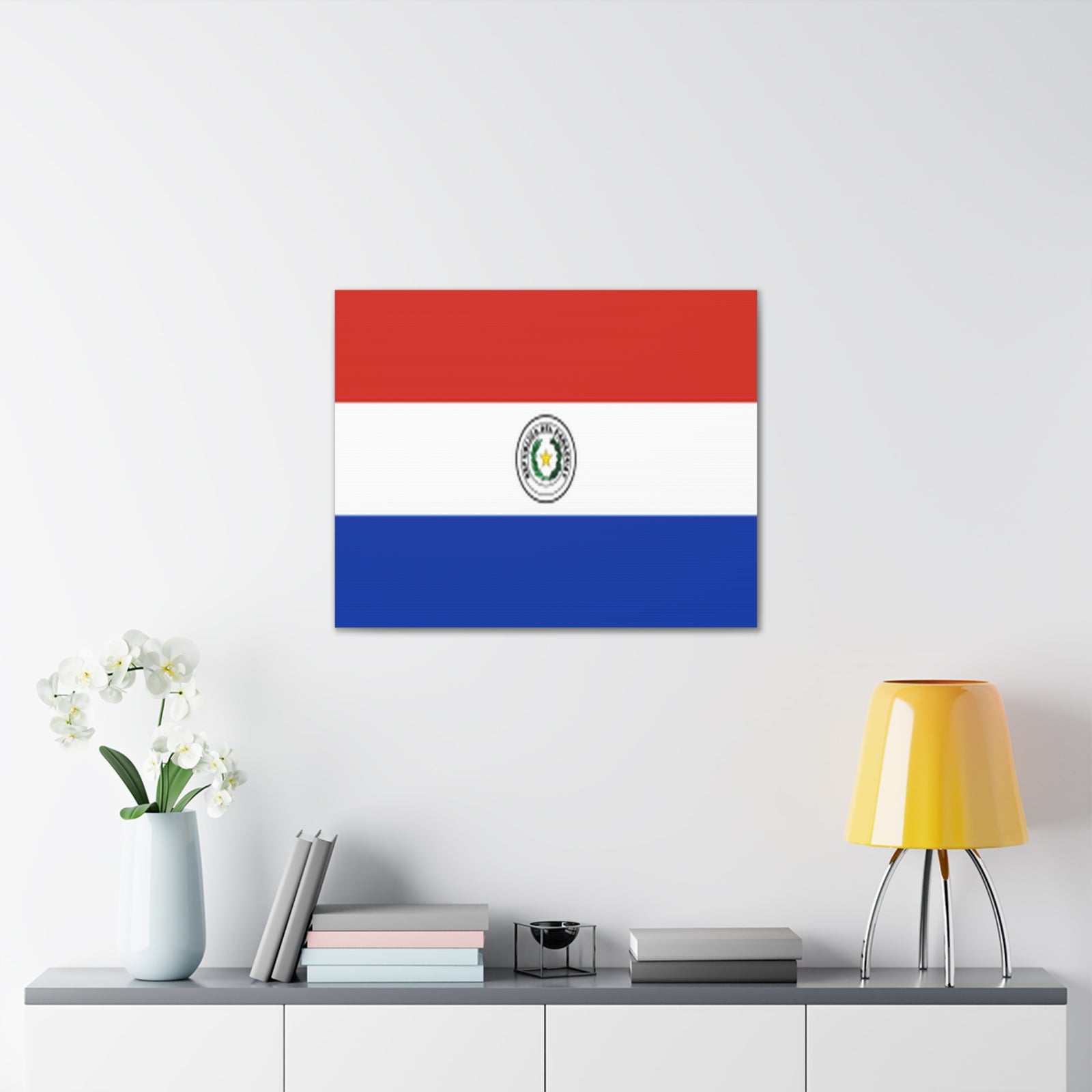 Paraguay Country Flag Canvas Vibrant Wall Art Unframed Home Decor-Express Your Love Gifts