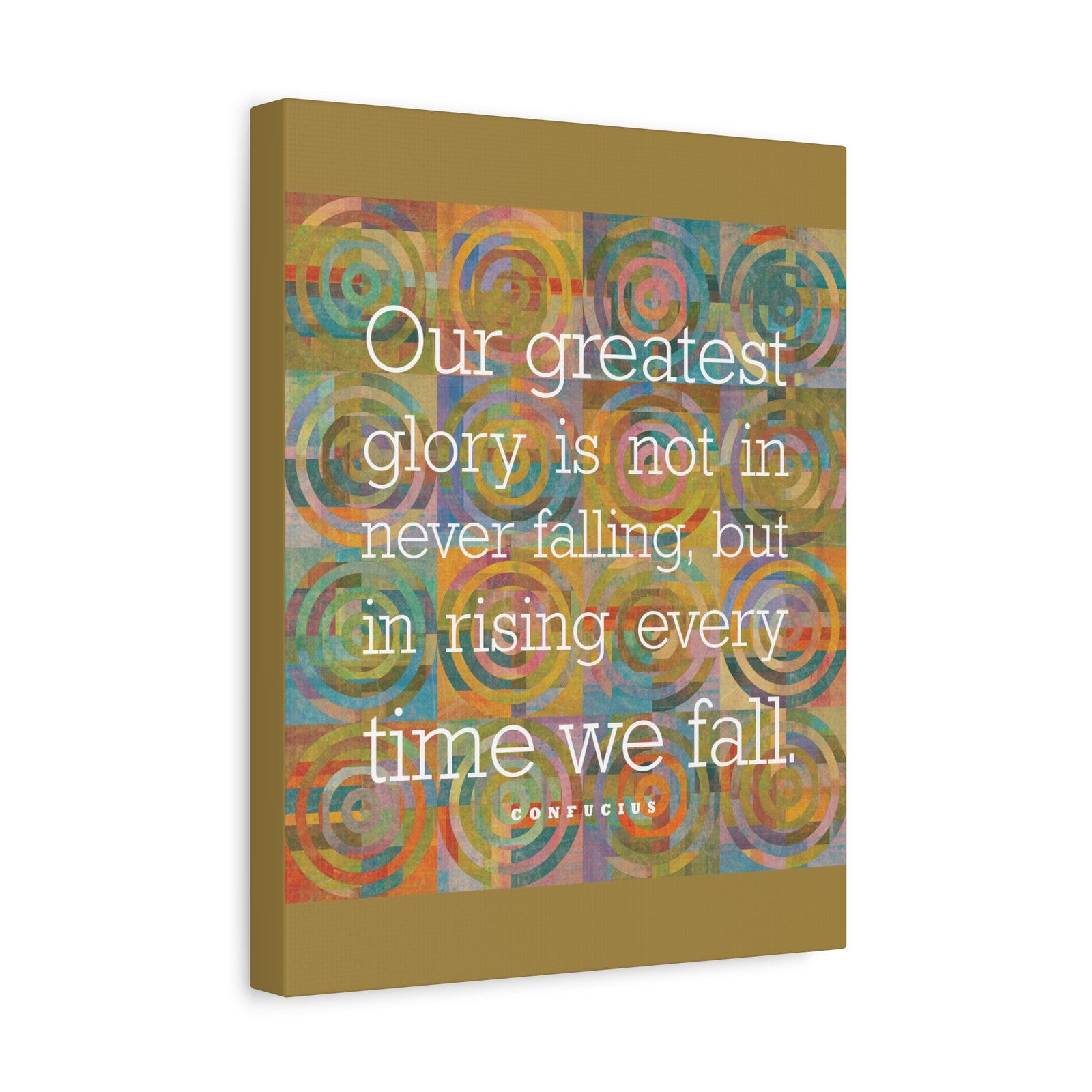 Inspirational Wall Art Rising Every Time We Fall Motivation Wall Decor for Home Office Gym Inspiring Success Quote Print Ready to Hang-Express Your Love Gifts