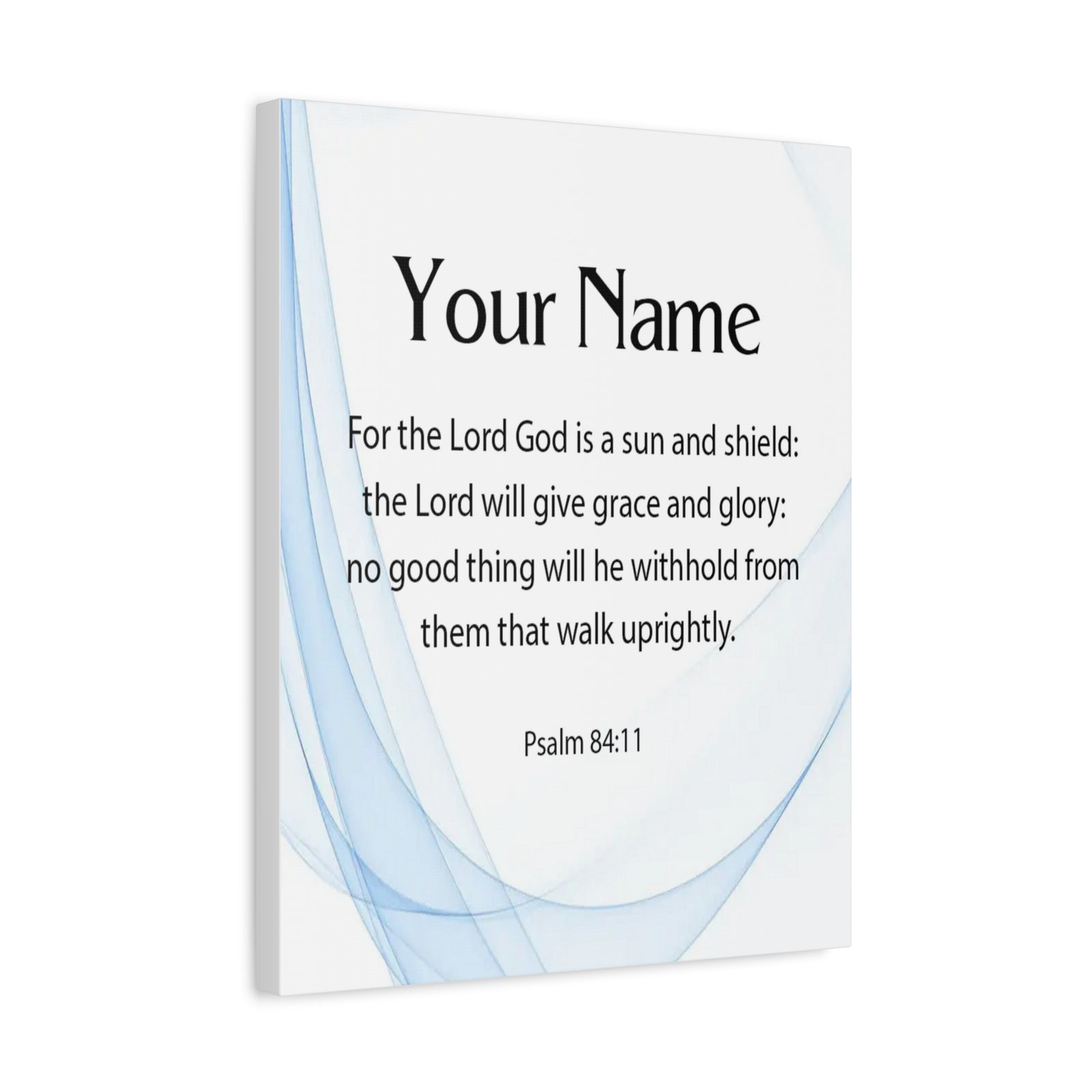 Scripture Walls Personalized Psalm 84:11 Bible Chapter Canvas Christian Wall Art Ready to Hang-Express Your Love Gifts