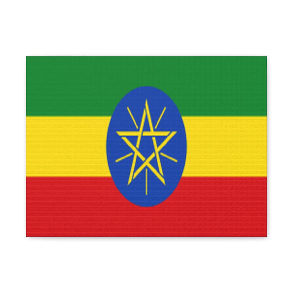 Ethiopia Country Flag Canvas Vibrant Wall Art Unframed Home Decor-Express Your Love Gifts