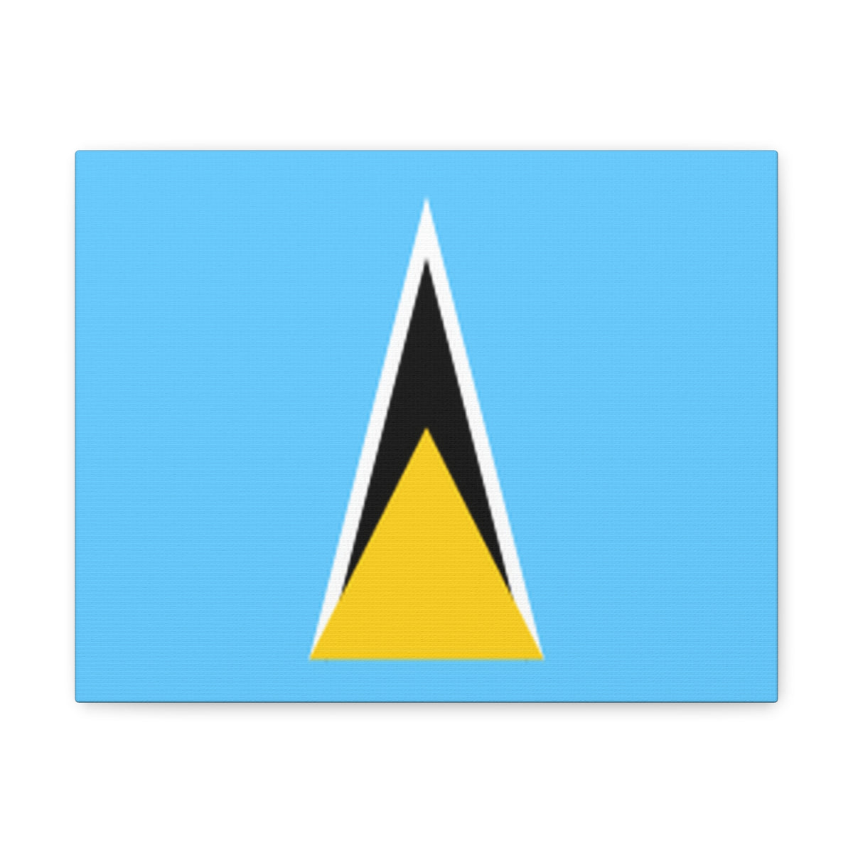 Saint Lucia Country Flag Canvas Vibrant Wall Art Unframed Home Decor-Express Your Love Gifts