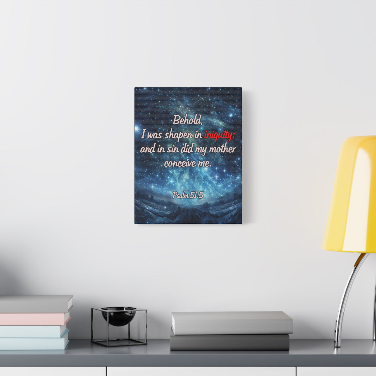 Scripture Walls Psalm 51:5 Original Sin Christian Wall Art Print Ready to Hang Unframed-Express Your Love Gifts