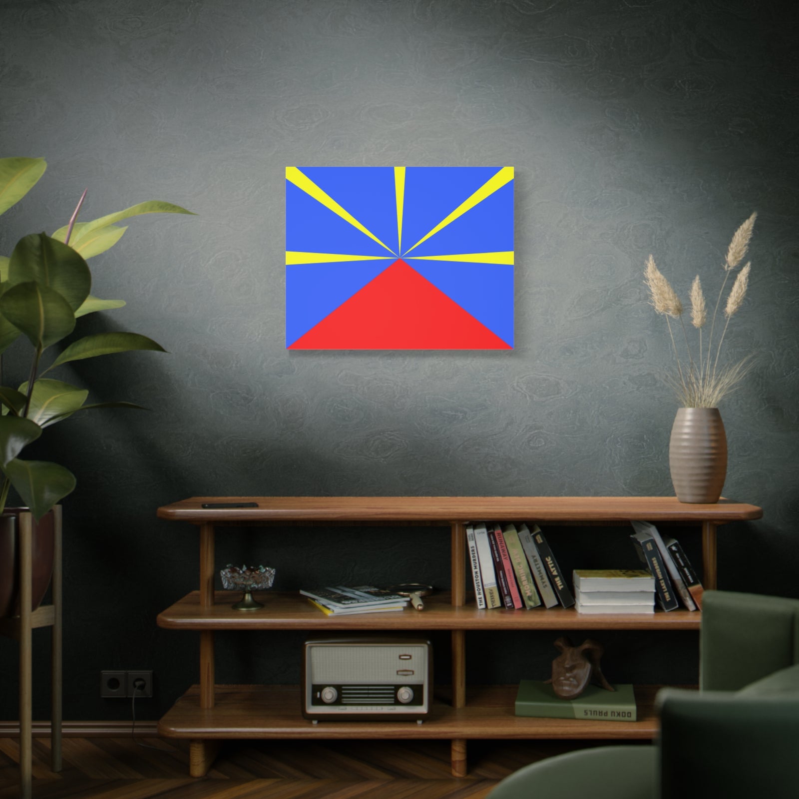 Réunion Country Flag Canvas Vibrant Wall Art Unframed Home Decor-Express Your Love Gifts