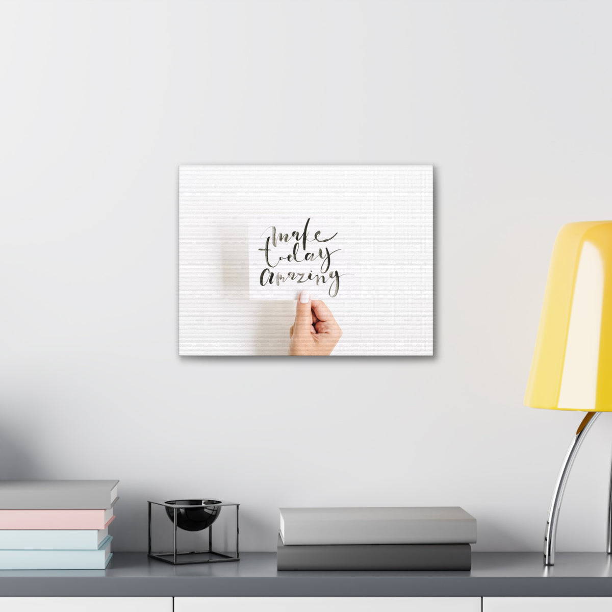 Inspirational Quote Canvas Make Today Amazing Motivational Print Ready to Hang Artwork-Express Your Love Gifts