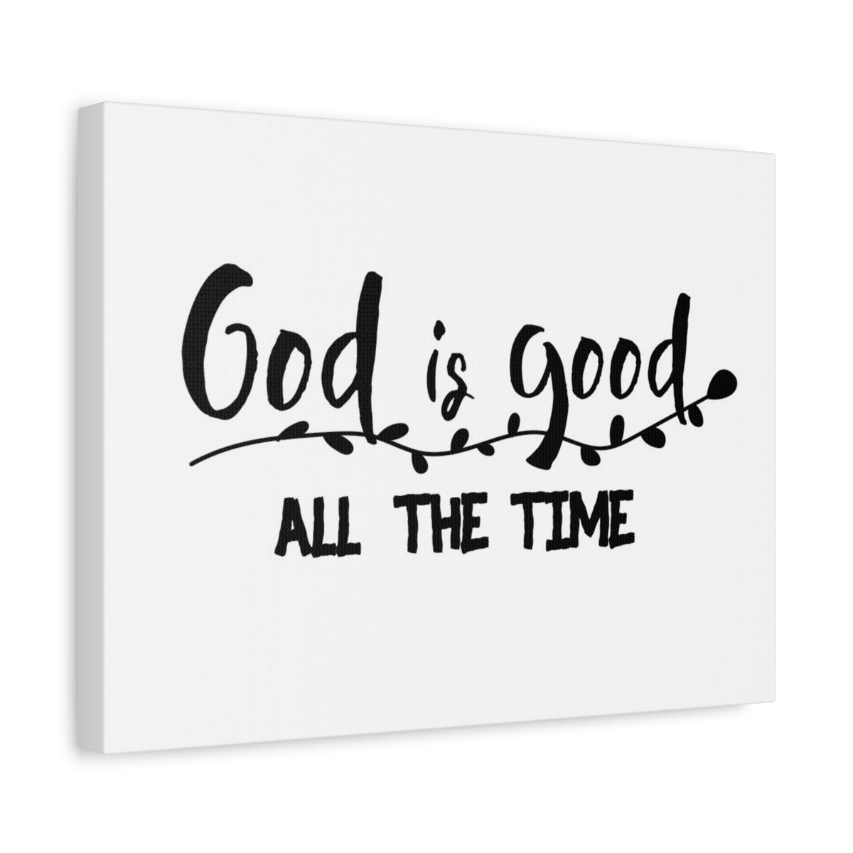 Scripture Canvas God Is Good Psalm 100:5 Vines Christian Wall Art Bible Verse Print Ready to Hang-Express Your Love Gifts