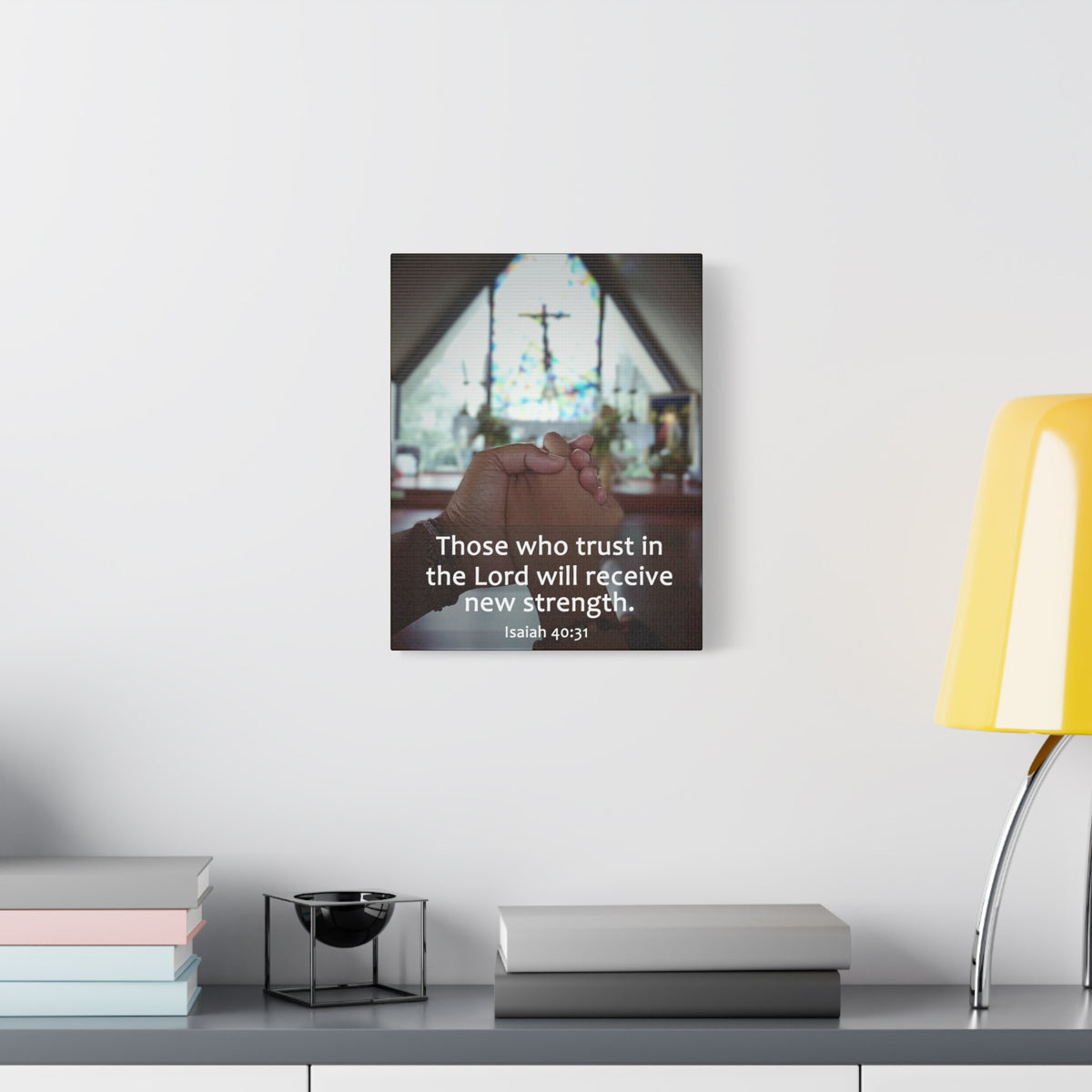 Scripture Walls Trust In The Lord Isaiah 40:31 Bible Verse Canvas Christian Wall Art Ready to Hang-Express Your Love Gifts