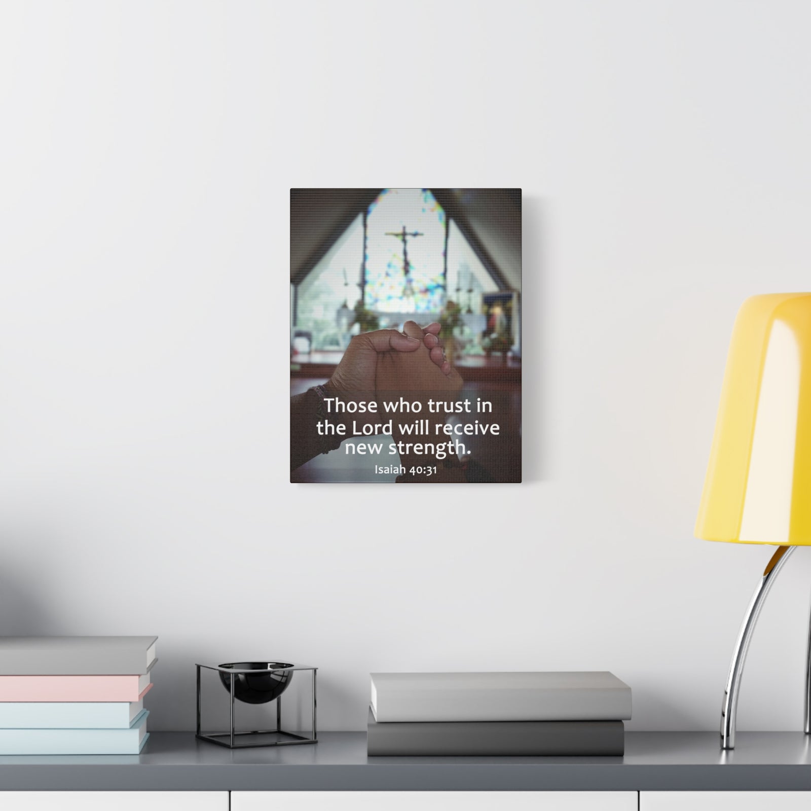 Scripture Walls Trust In The Lord Isaiah 40:31 Bible Verse Canvas Christian Wall Art Ready to Hang-Express Your Love Gifts