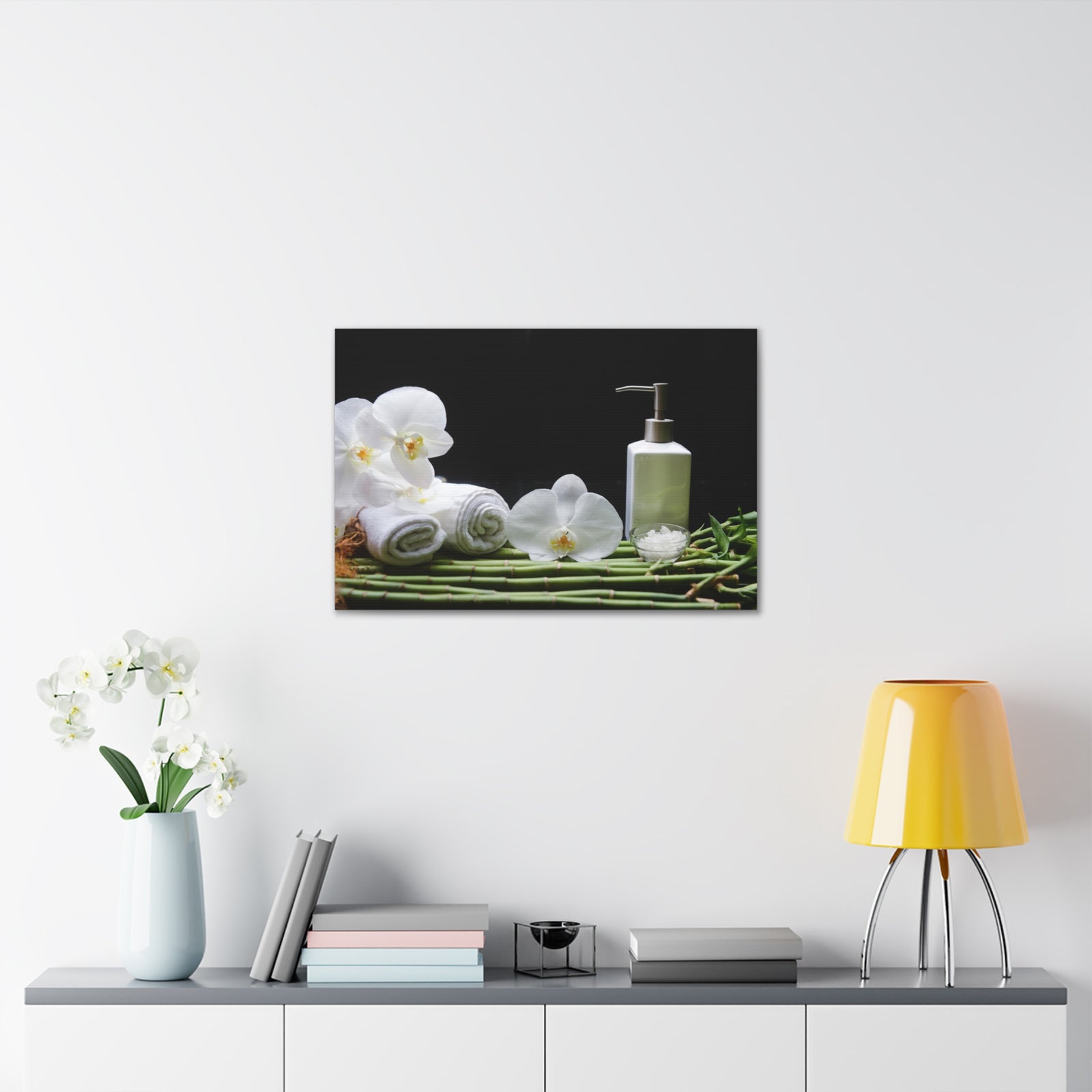 Long Green Leaves Forest Floral Nature Photography Canvas Wall Art for Home Decor Ready-to-Hang-Express Your Love Gifts