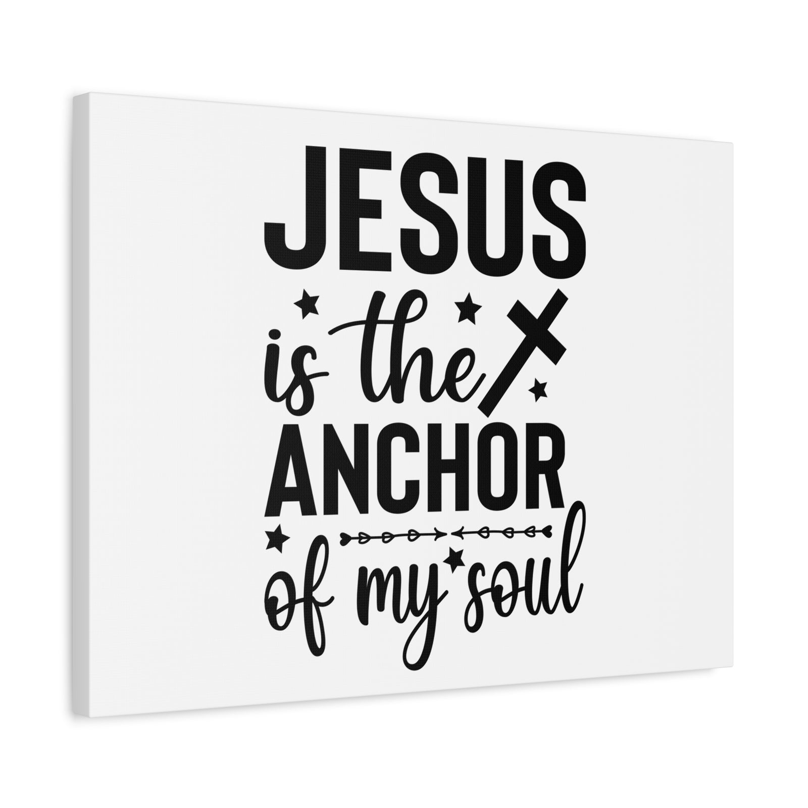 Scripture Canvas Anchor Of My Soul Psalm 62:5 Christian Wall Art Bible Verse Print Ready to Hang-Express Your Love Gifts