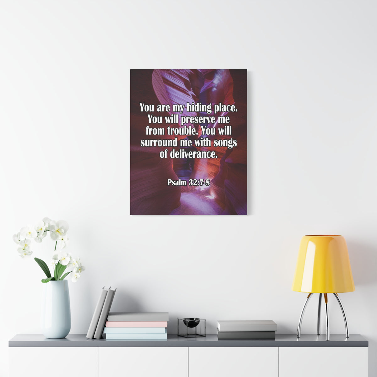 You Are My Hiding Place Psalm 32:7-8 Christian Dad Canvas-Express Your Love Gifts