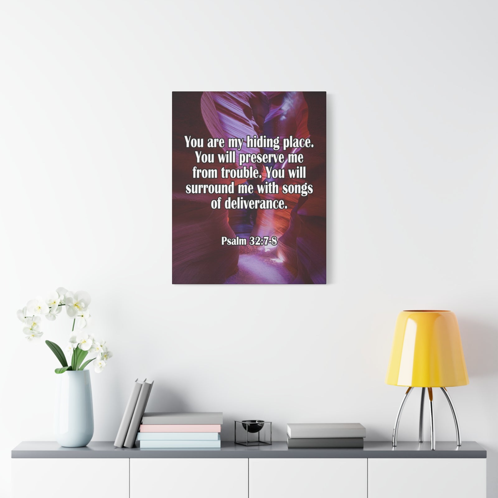 You Are My Hiding Place Psalm 32:7-8 Christian Dad Canvas-Express Your Love Gifts