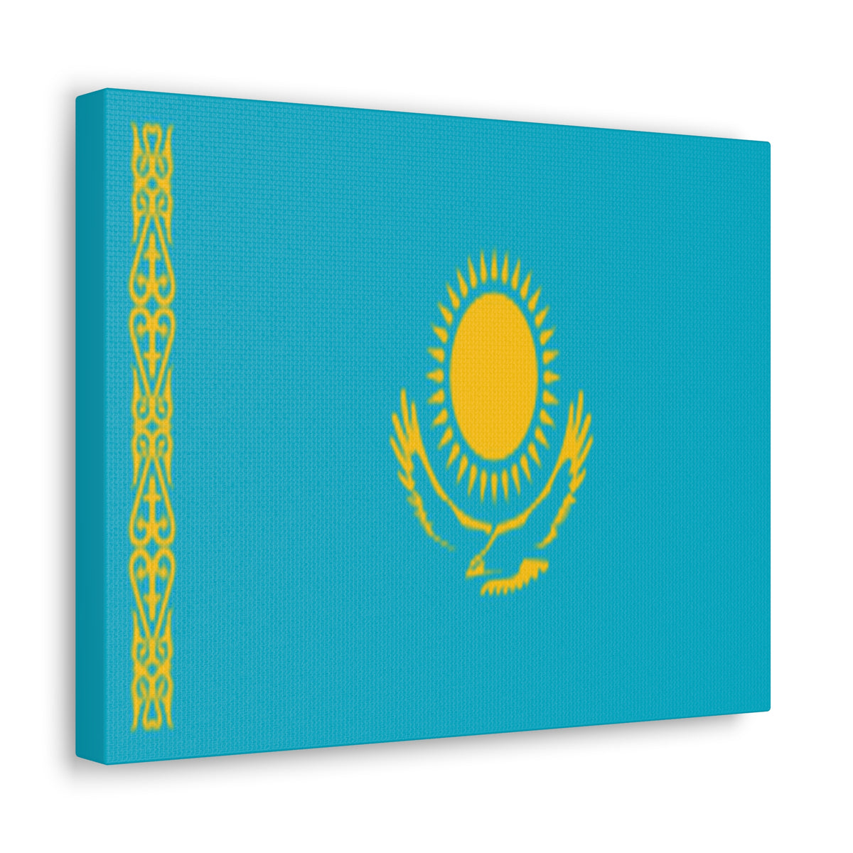 Kazakhstan Country Flag Canvas Vibrant Wall Art Unframed Home Decor-Express Your Love Gifts