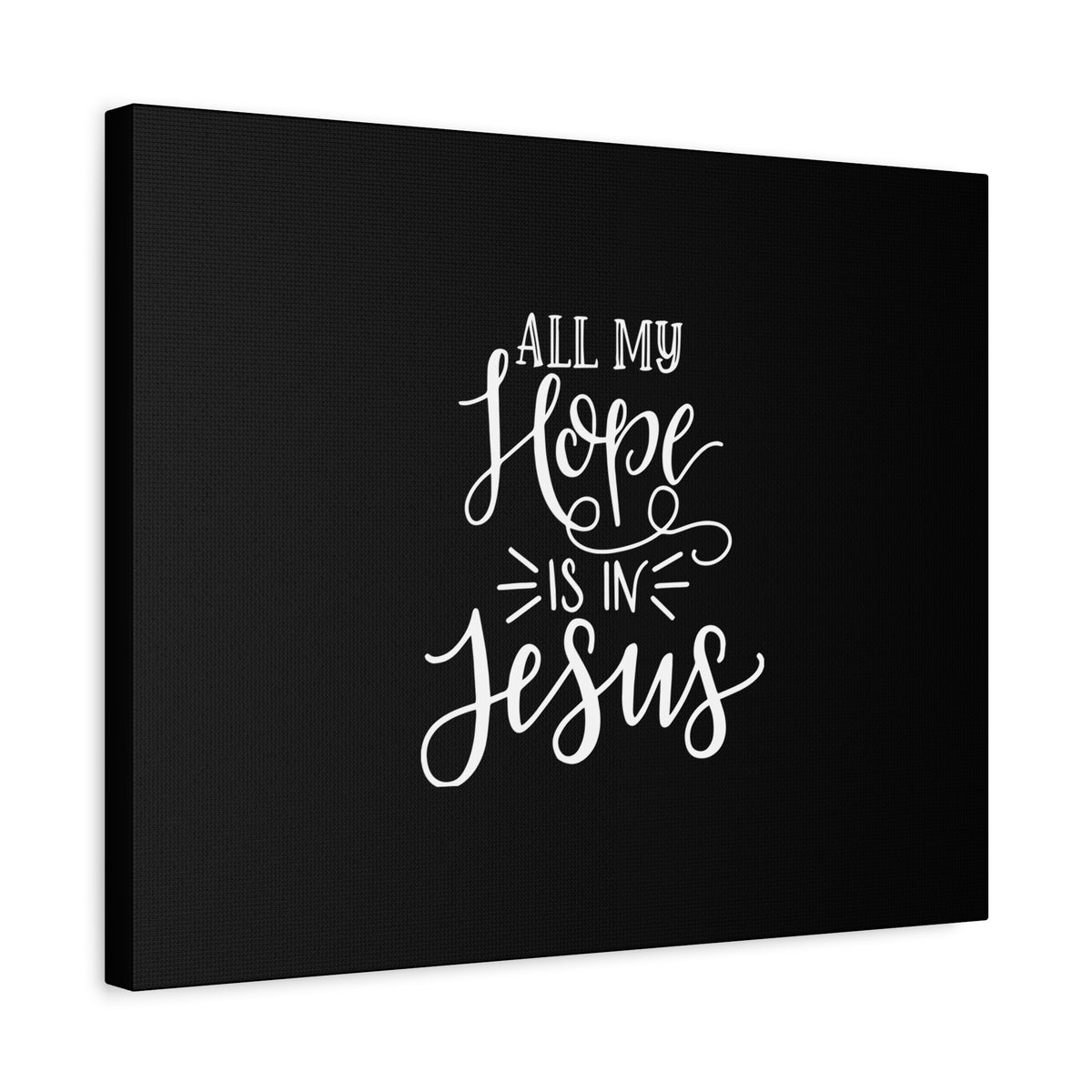 Scripture Canvas All My Hope Is In Psalm 62:5 Jesus Christian Wall Art Bible Verse Print Ready to Hang-Express Your Love Gifts