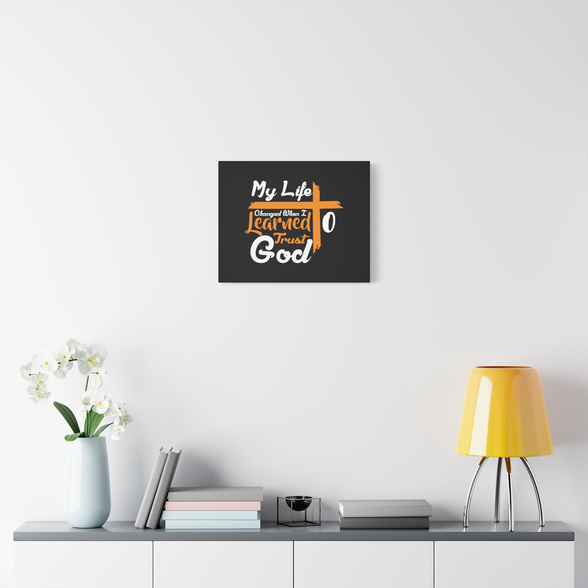 Scripture Canvas My Life Changed PSALM 37:3 Christian Wall Art Bible Verse Print Ready to Hang-Express Your Love Gifts