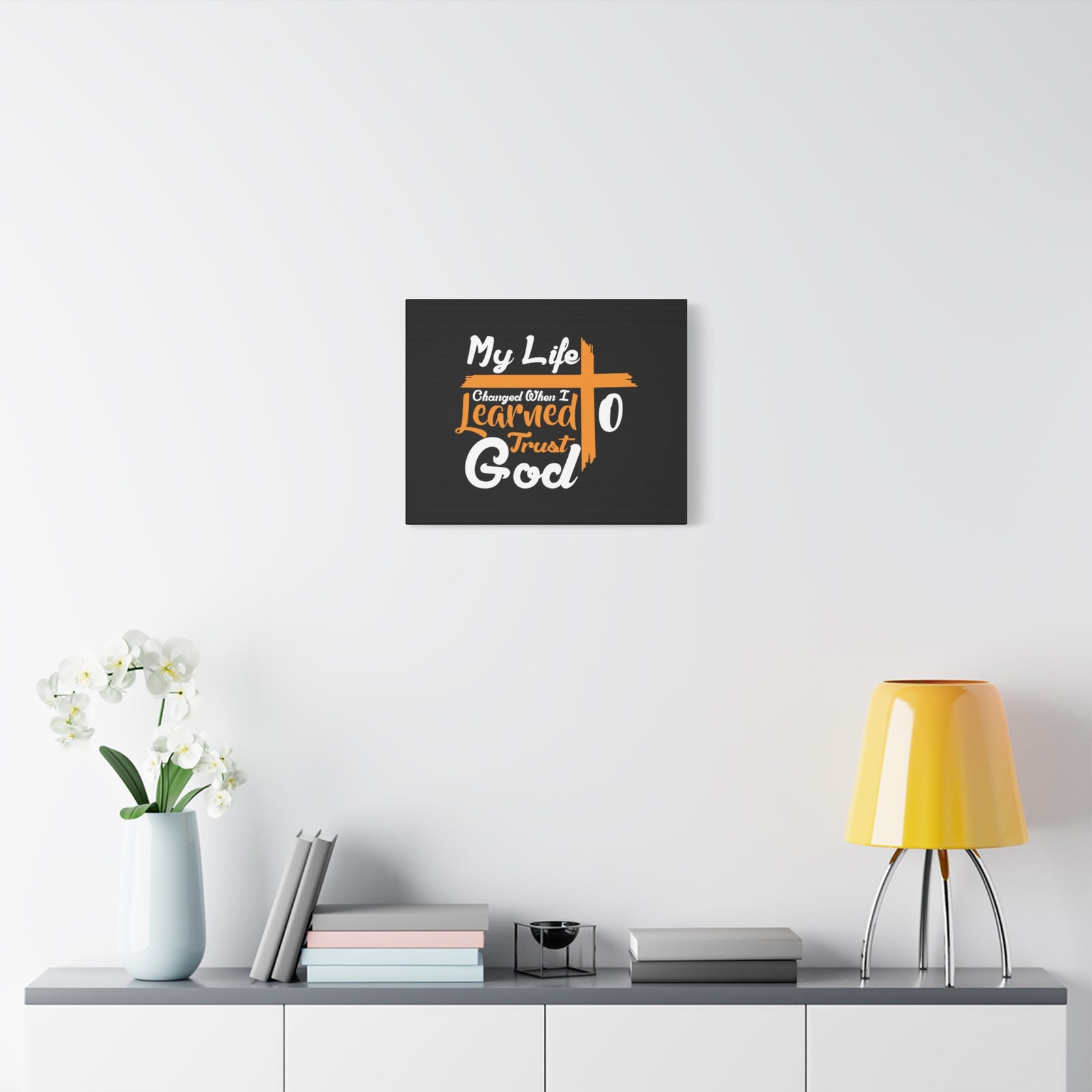 Scripture Canvas My Life Changed PSALM 37:3 Christian Wall Art Bible Verse Print Ready to Hang-Express Your Love Gifts