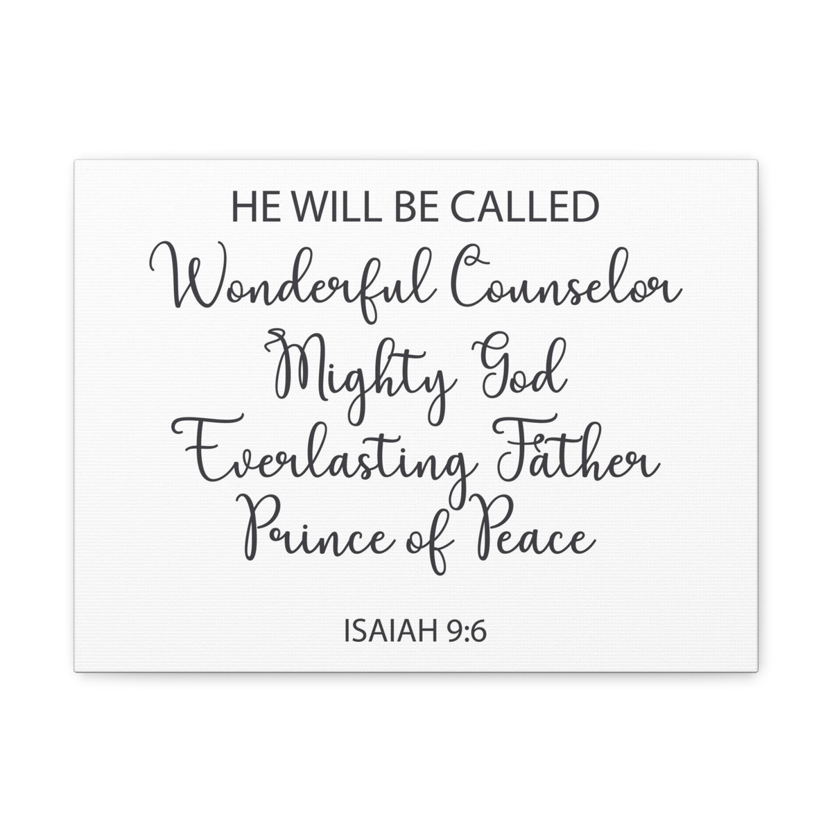 Scripture Walls Prince Of Peace Isaiah 9:6 Bible Verse Canvas Christian Wall Art Ready To Hang-Express Your Love Gifts